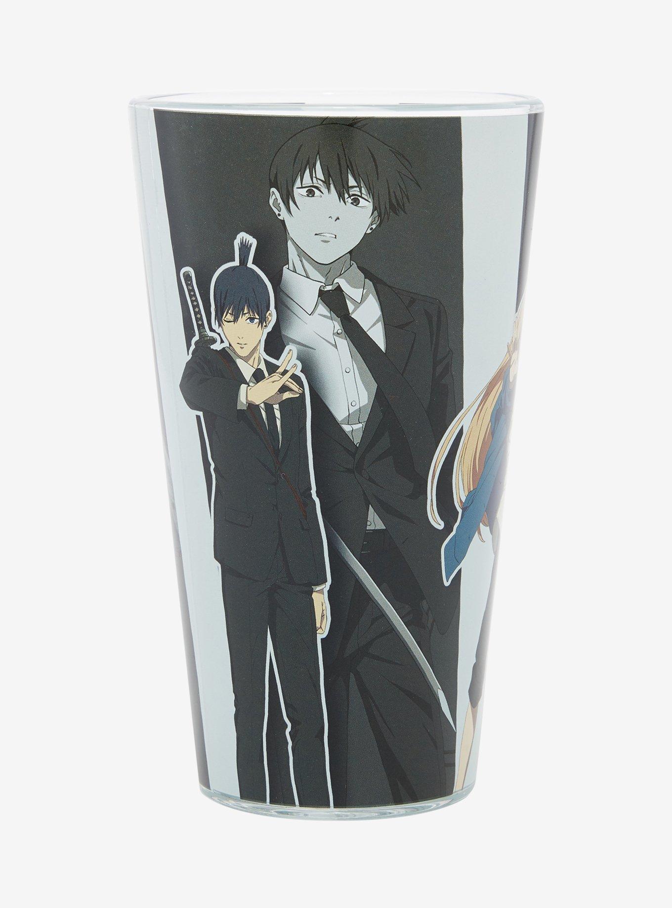 Chainsaw Man Character Panel Glass Cup, , alternate