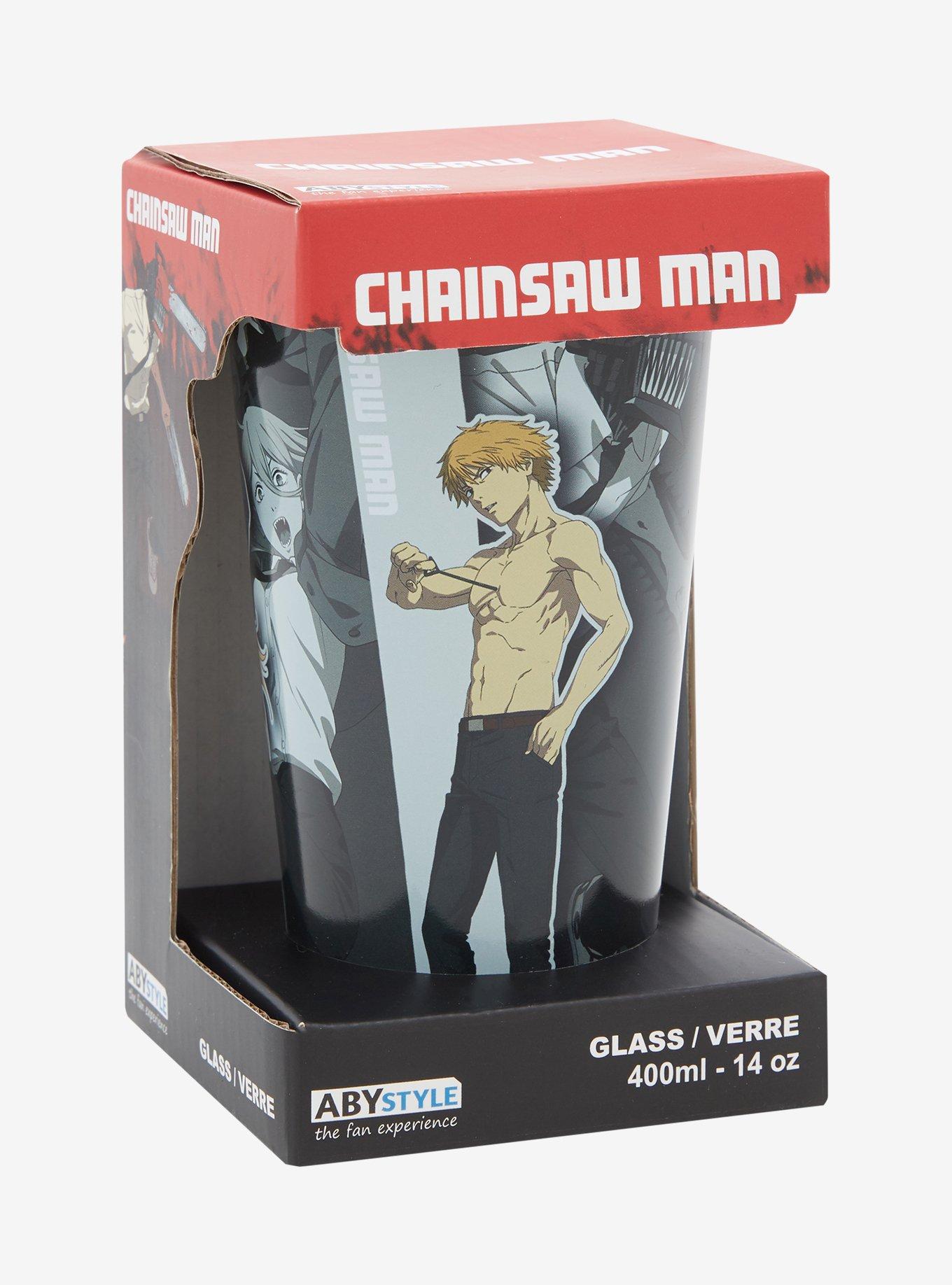 Chainsaw Man Character Panel Glass Cup, , alternate