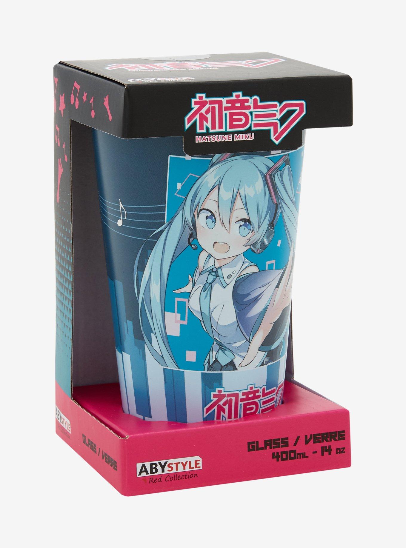 Hatsune Miku Keyboard Glass Cup, , alternate
