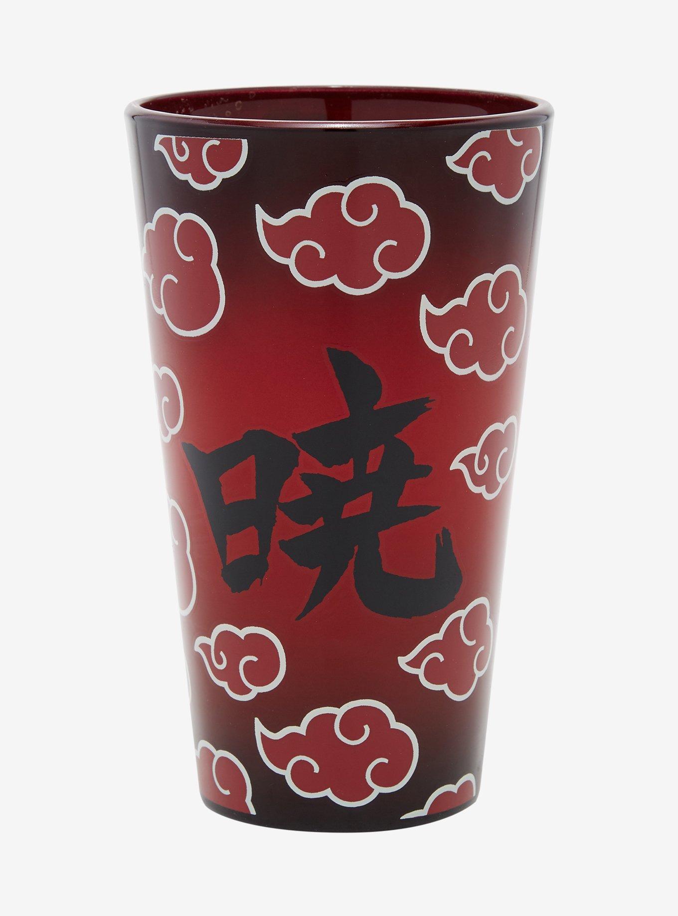 Naruto Shippuden Akatsuki Cloud Glass Cup, , hi-res