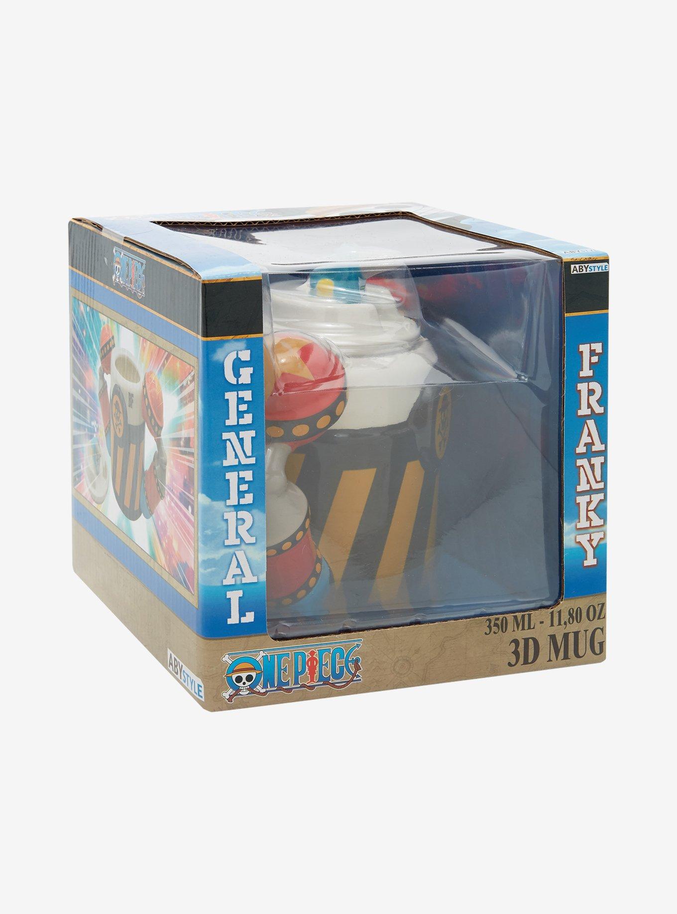 One Piece Iron Pirate General Franky Figural Mug With Lid, , alternate