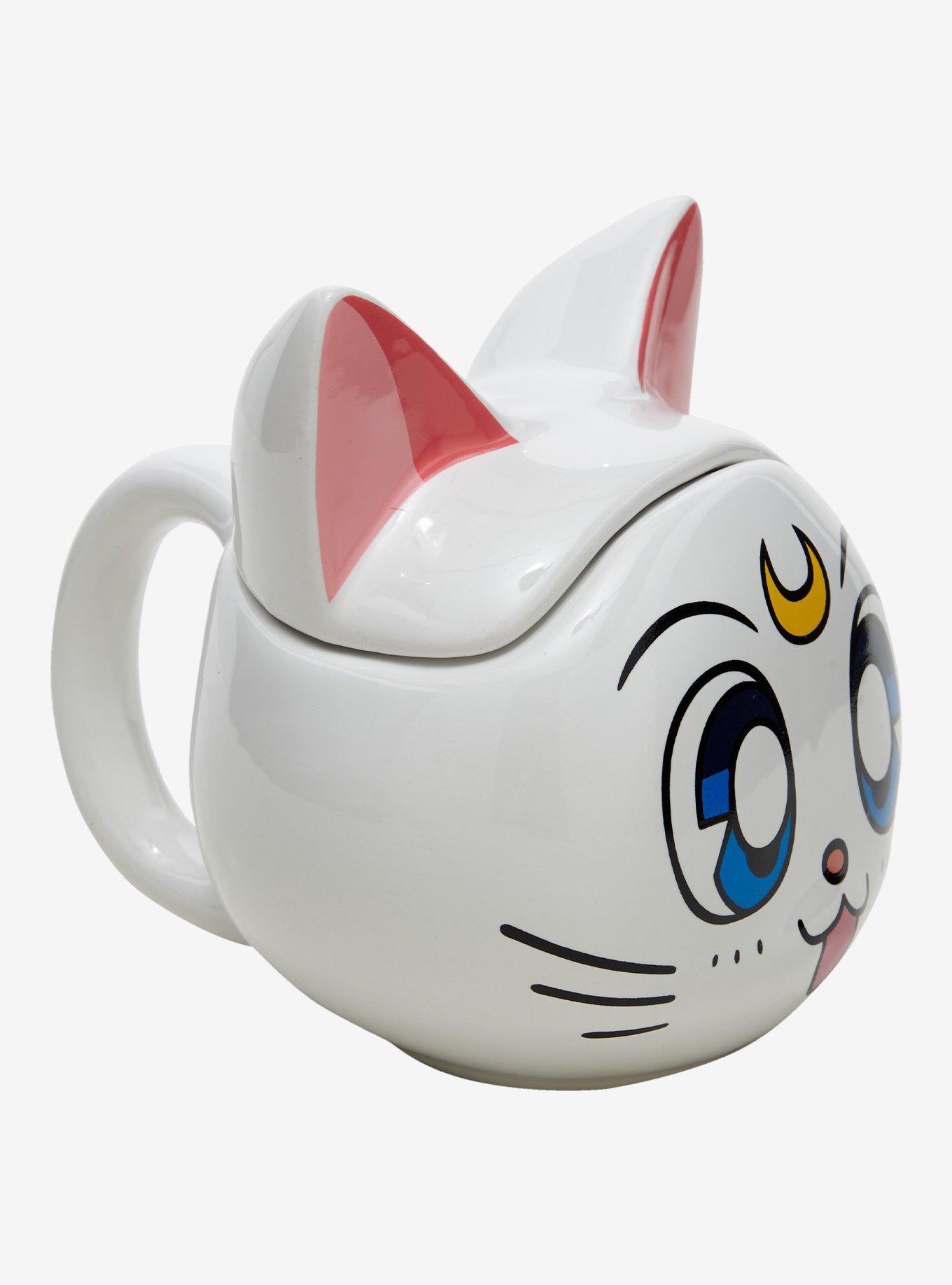 Pretty Guardian Sailor Moon Artemis Figural Mug With Lid, , alternate