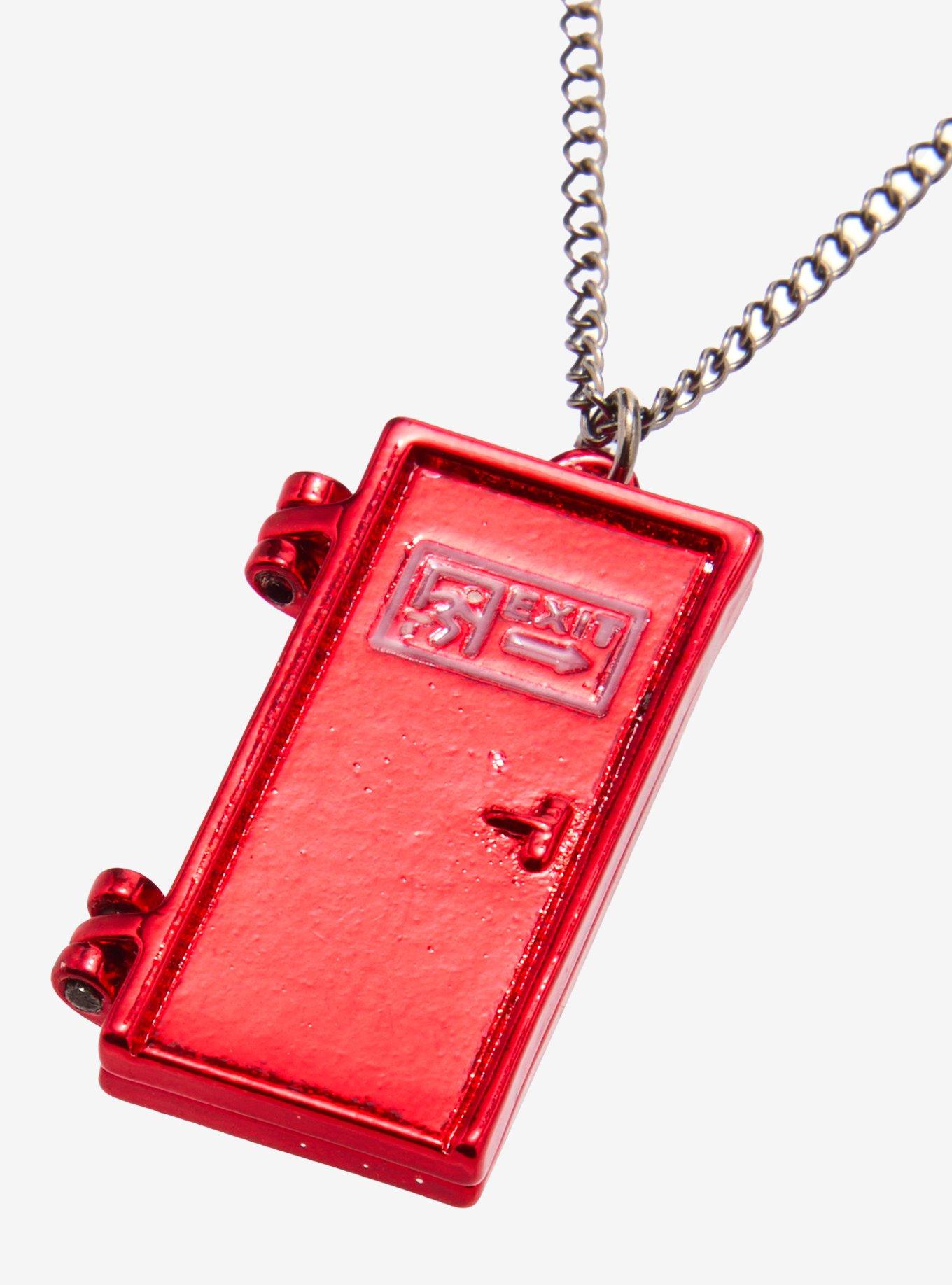 The Amazing Digital Circus Pomni Exit Door Glow-In-The-Dark Locket Necklace, , alternate