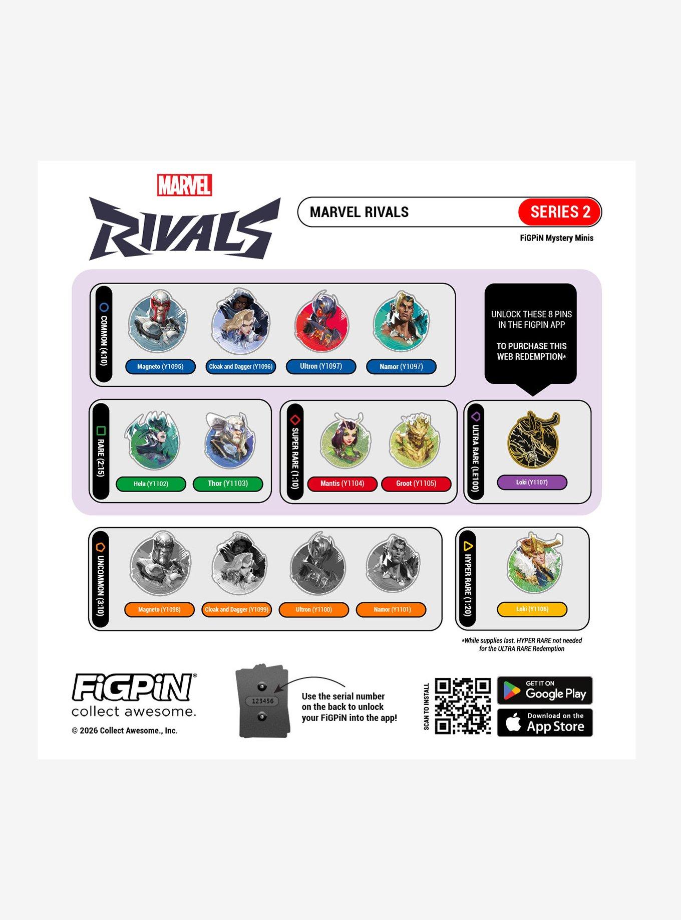 FiGPiN Marvel Rivals Series 2 Blind Box Enamel Pin, , hi-res