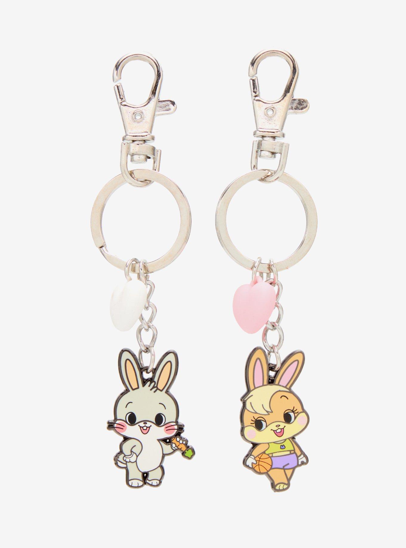 Looney Tunes Gokko Bugs Bunny & Lola Keychain Set &mdash; BoxLunch Exclusive, , hi-res
