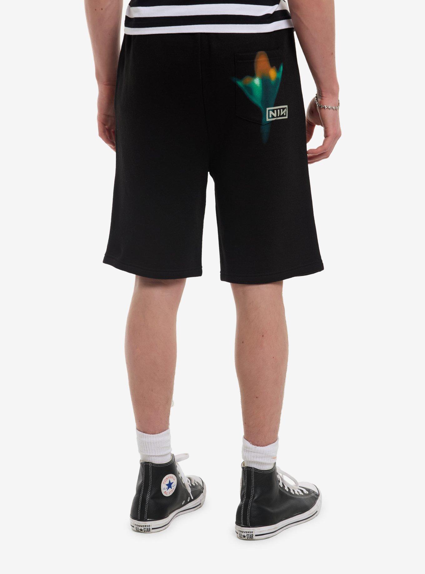 Nine Inch Nails Flower Panel Lounge Shorts, , hi-res