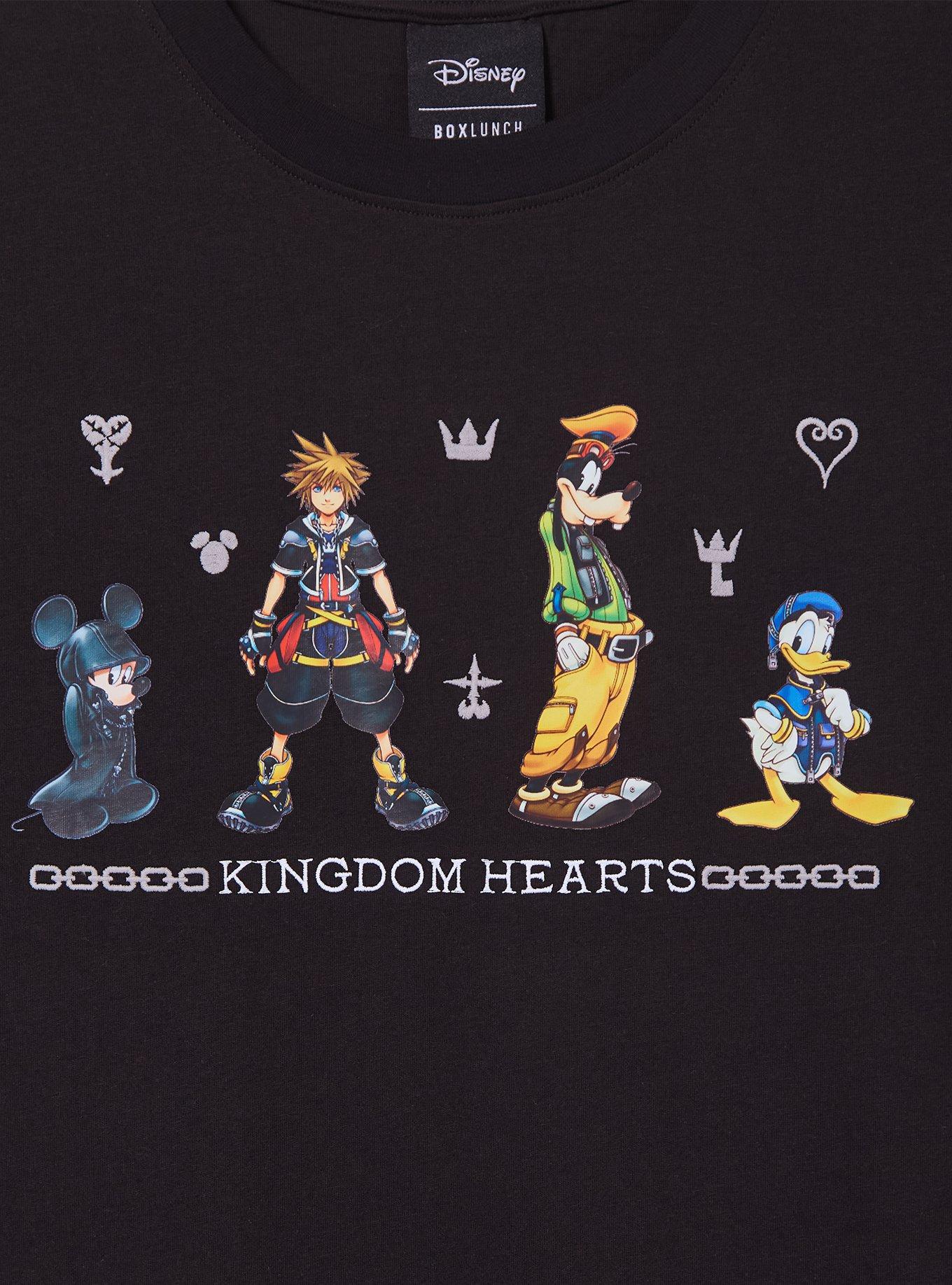 Disney Kingdom Hearts Characters Women's T-Shirt - BoxLunch Exclusive, BLACK, alternate - view 3
