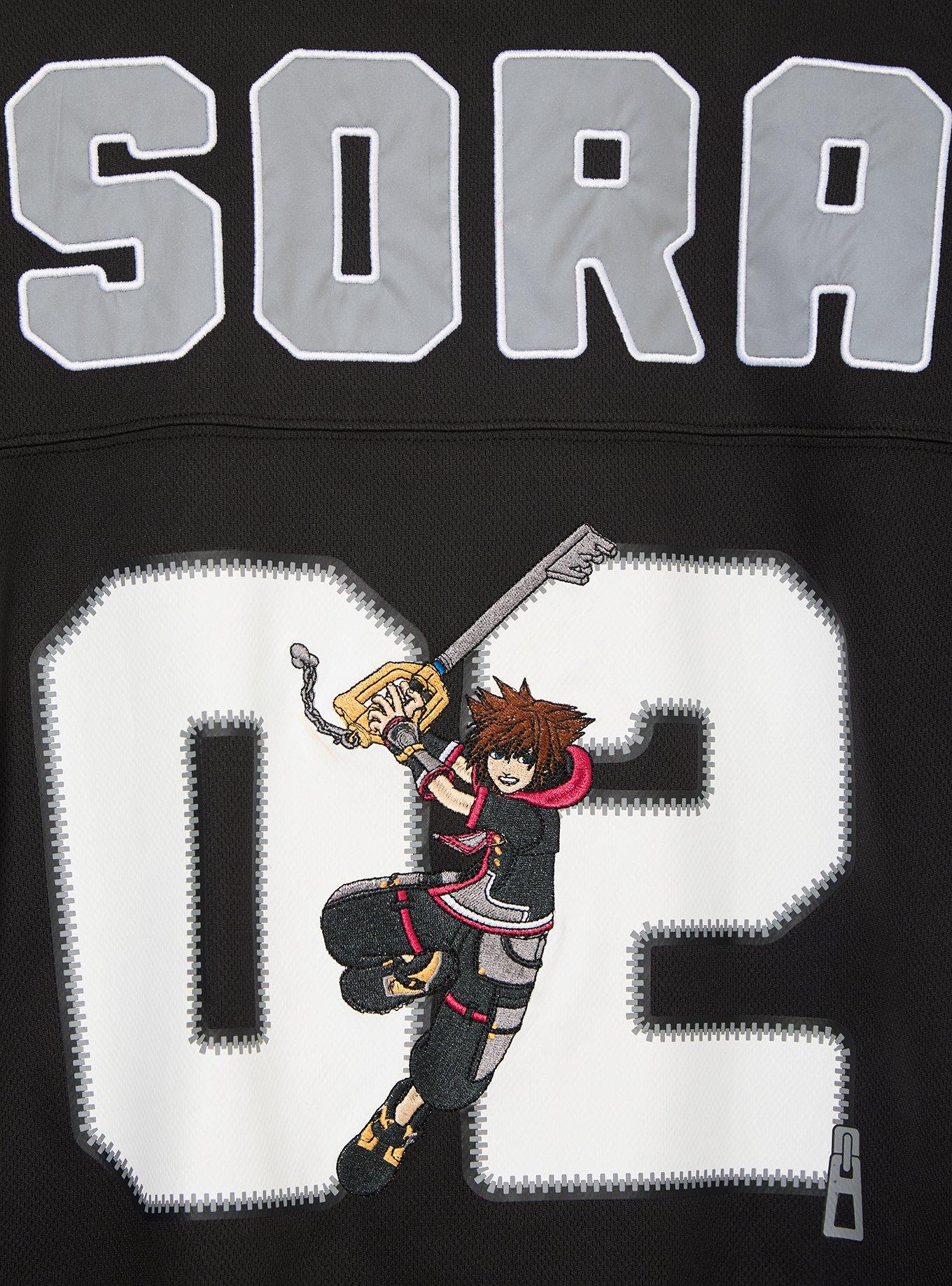 Disney Kingdom Hearts Sora Women's Plus Cropped Football Jersey - BoxLunch Exclusive