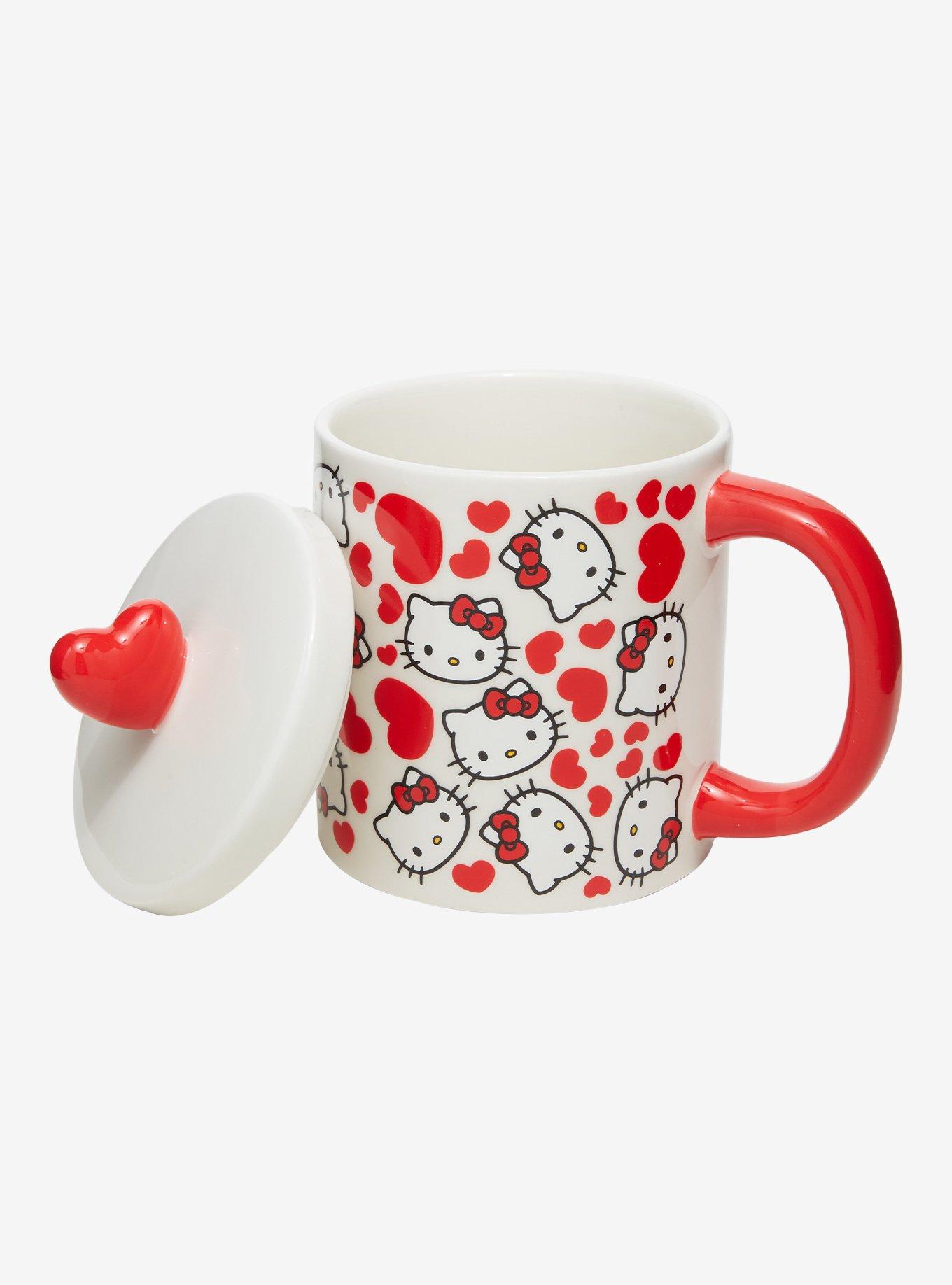 Hello Kitty Hearts Lidded Mug, , alternate