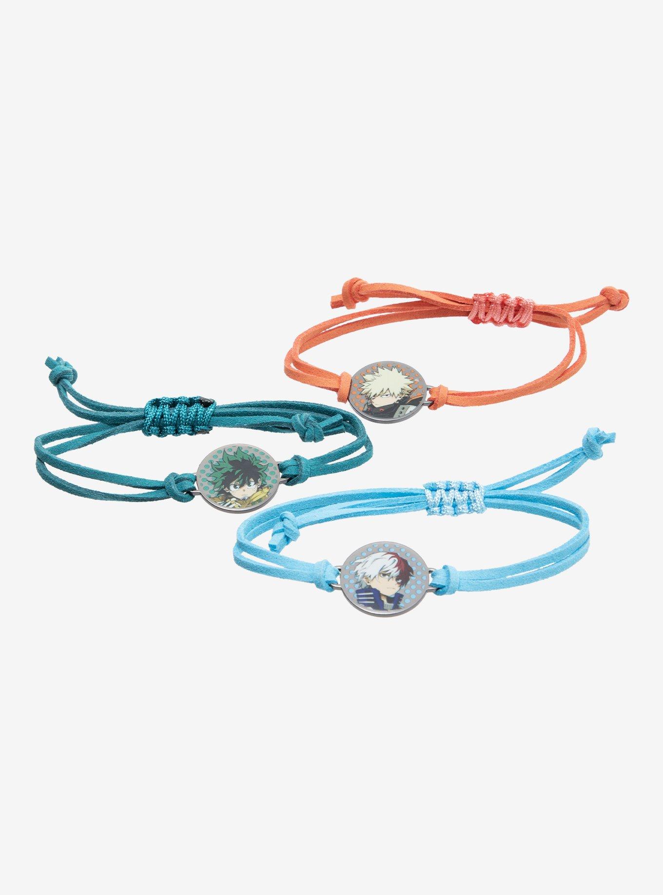 My Hero Academia Trio Cord Bracelet Set, , hi-res