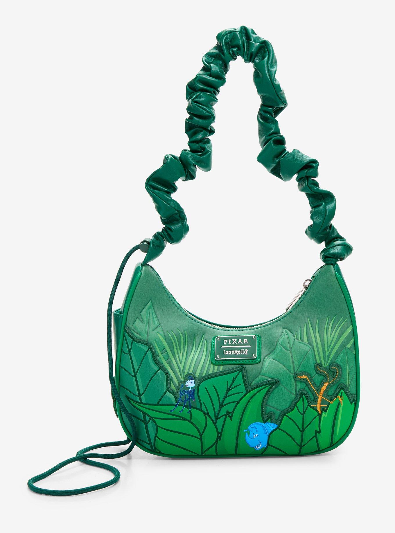 Loungefly Disney Pixar A Bug's Life Foliage Crossbody Bag, , alternate - view 3
