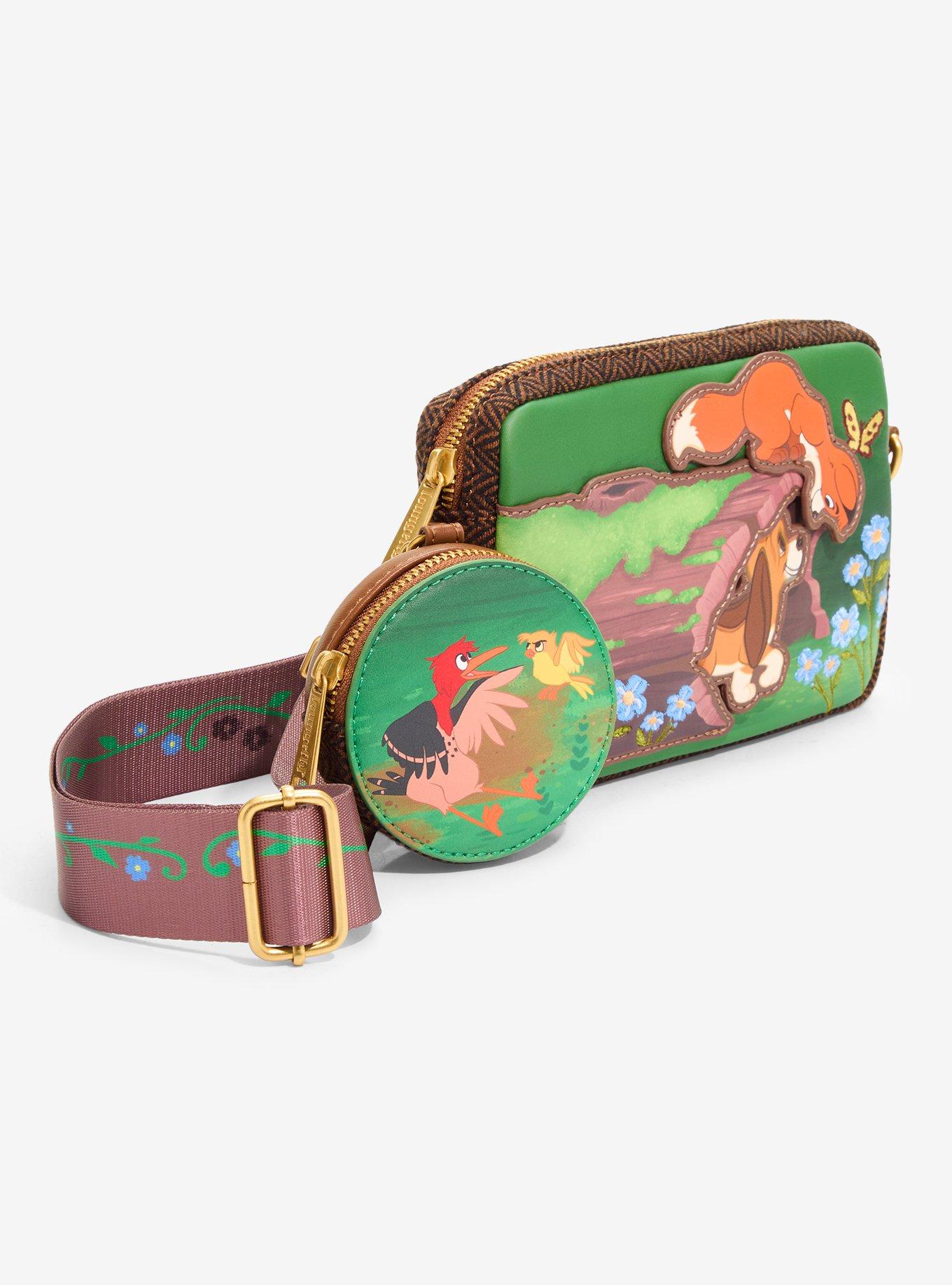 Loungefly Disney The Fox And The Hound Sling Bag With Coin Purse, , hi-res