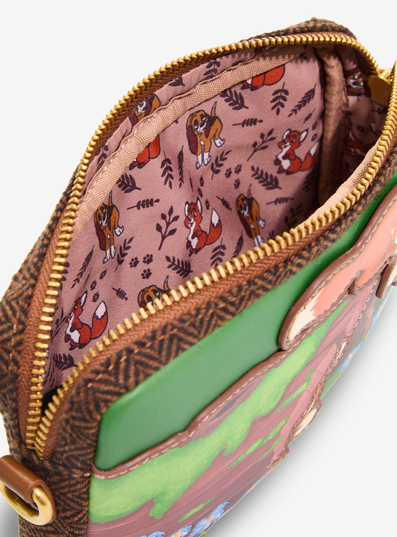 Loungefly Disney The Fox And The Hound Sling Bag With Coin Purse, , alternate - view 4