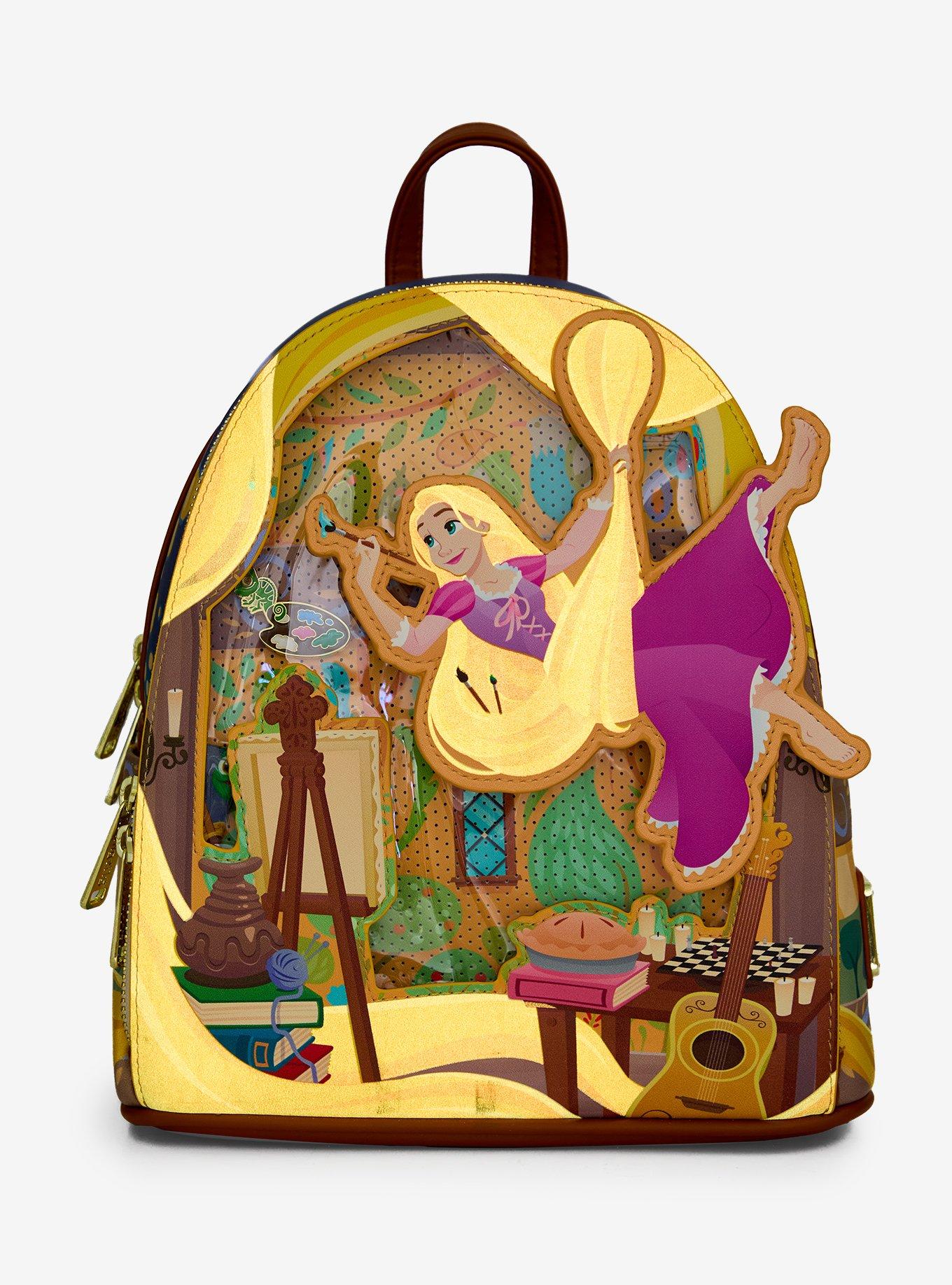 Loungefly Disney Tangled Rapunzel Glow-In-The-Dark Swinging Mini Backpack, , hi-res
