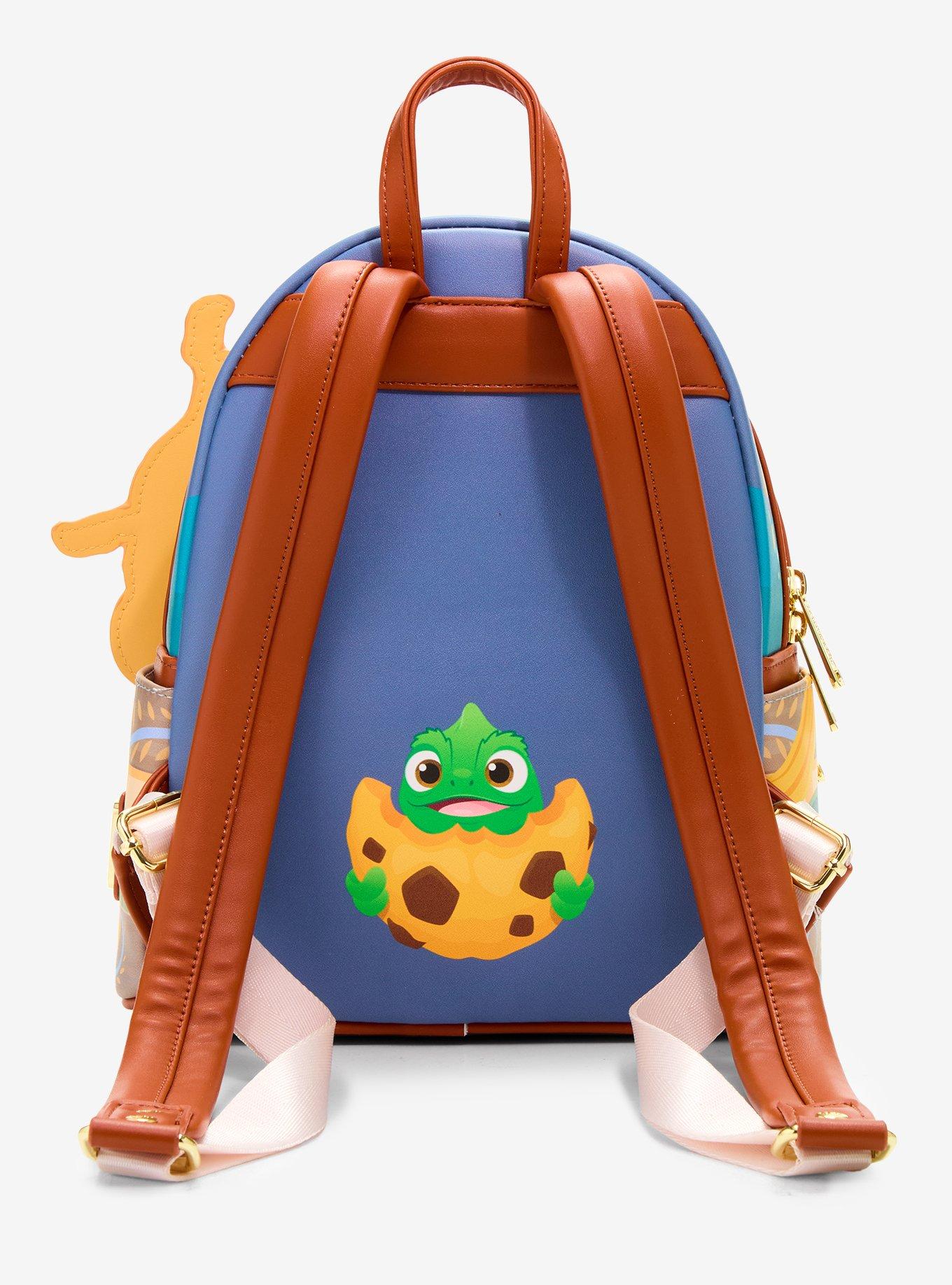 Loungefly Disney Tangled Rapunzel Glow-In-The-Dark Swinging Mini Backpack, , alternate - view 4