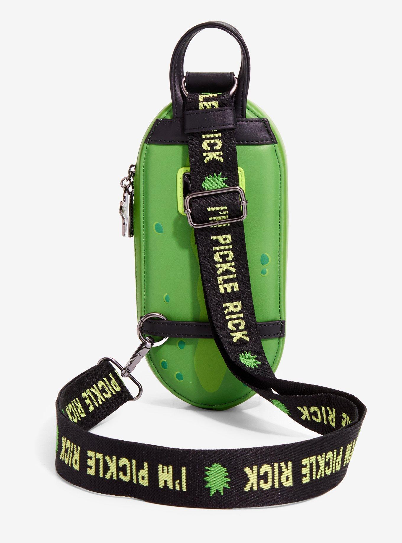 Loungefly Rick And Morty Pickle Rick Sling Bag, , alternate - view 3