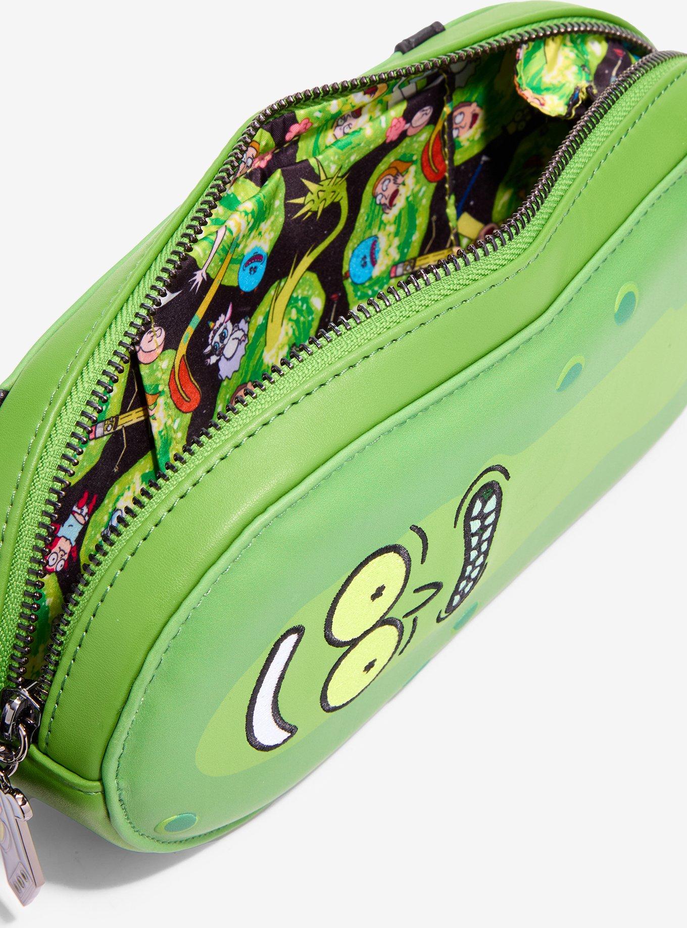 Loungefly Rick And Morty Pickle Rick Sling Bag, , alternate - view 4