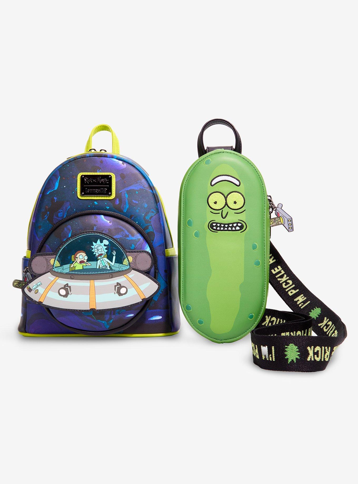 Loungefly Rick And Morty Pickle Rick Sling Bag, , alternate - view 5