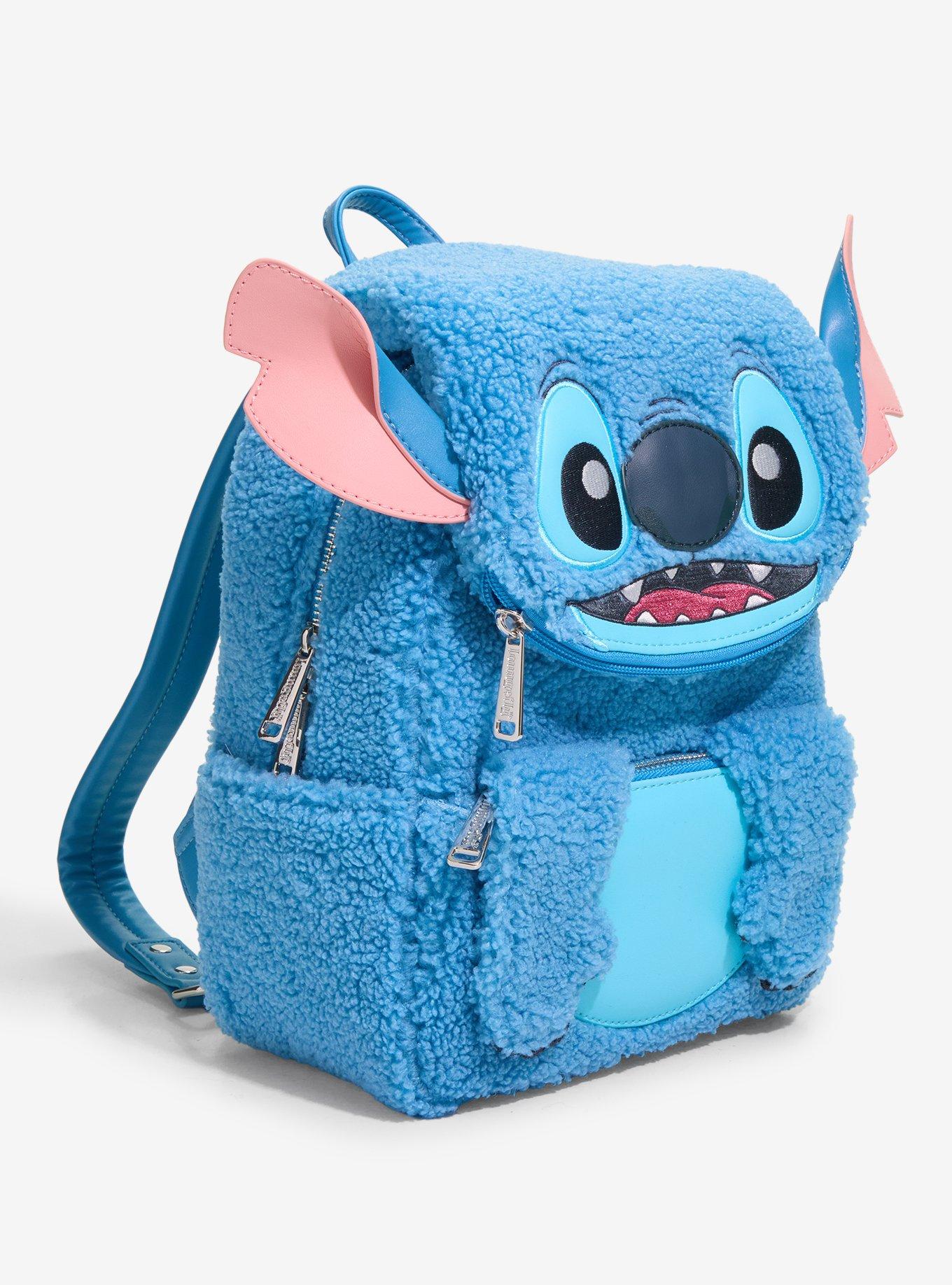 Loungefly Disney Stitch Fuzzy Mini Backpack, , hi-res