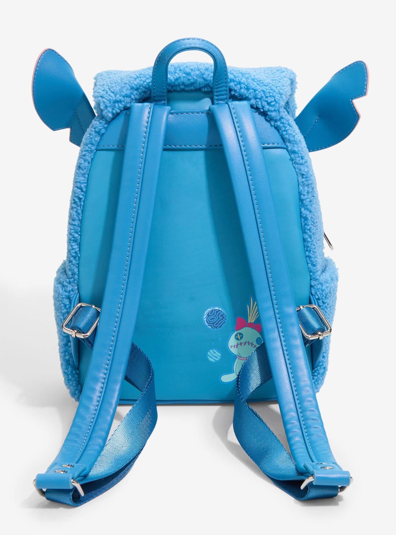 Loungefly Disney Stitch Fuzzy Mini Backpack, , alternate - view 3