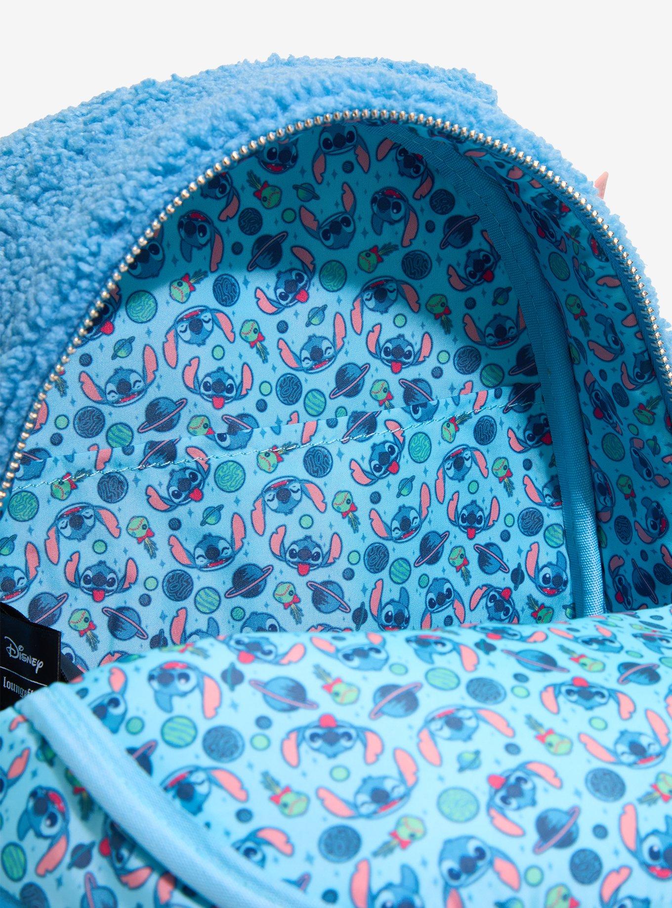 Loungefly Disney Stitch Fuzzy Mini Backpack, , alternate - view 4