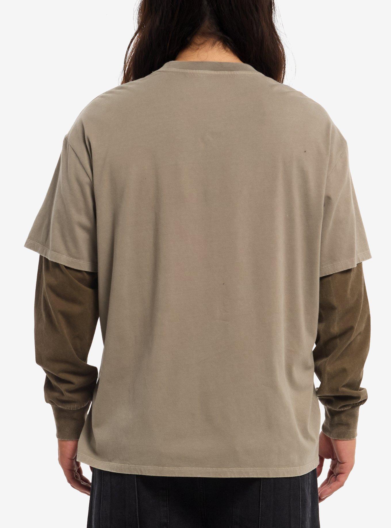 Our Universe Indiana Jones Logo Twofer Long-Sleeve T-Shirt, BROWN, alternate