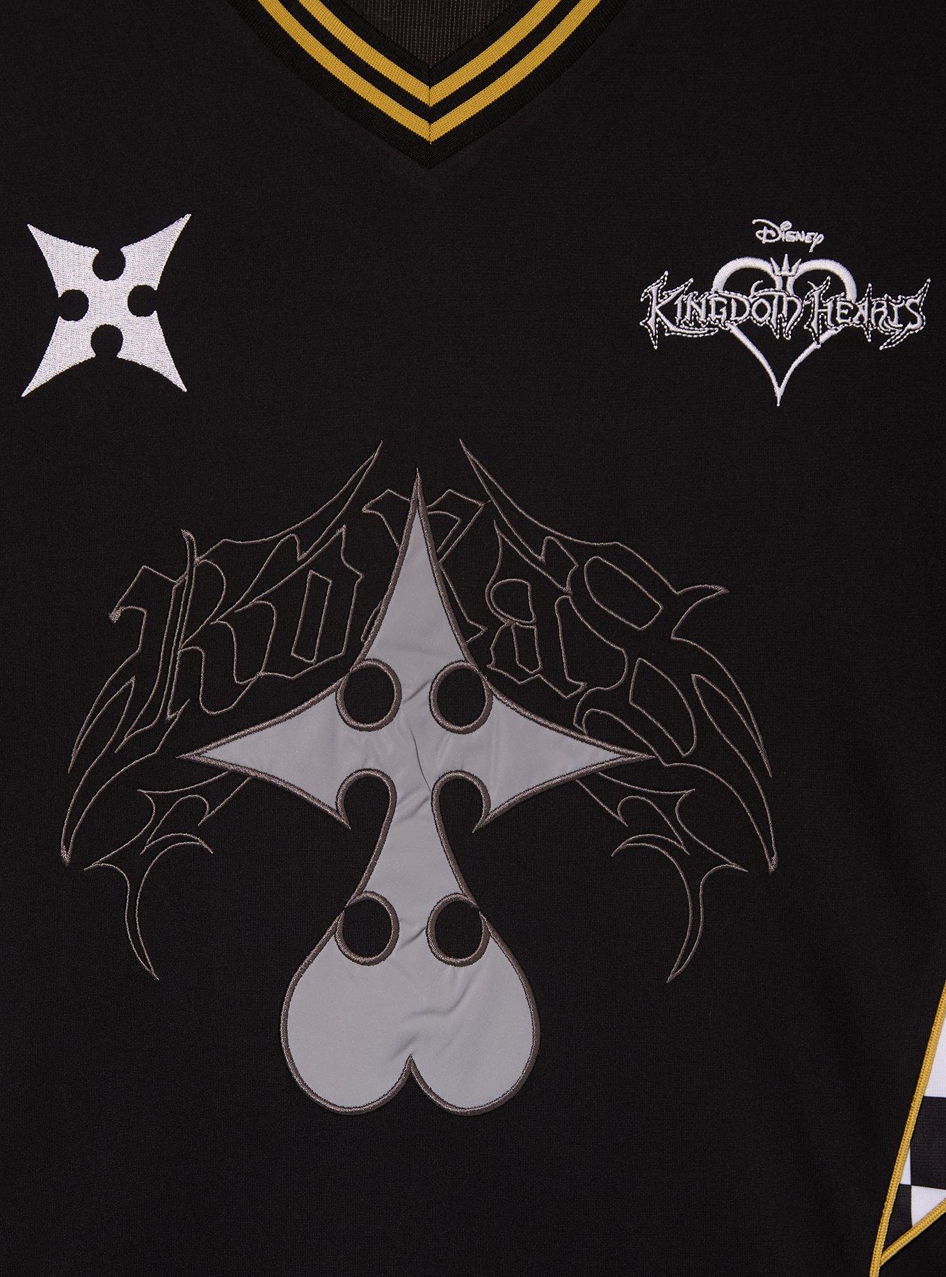 Kingdom Hearts Roxas Football Jersey - BoxLunch Exclusive, BLACK, alternate - view 3