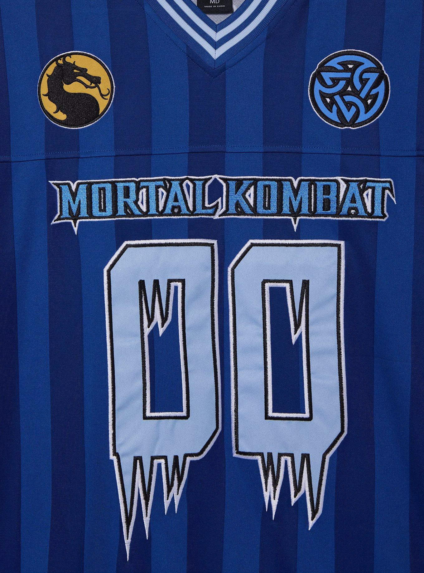 Mortal Kombat Sub-Zero Football Jersey &mdash; BoxLunch Exclusive, BLUE, alternate