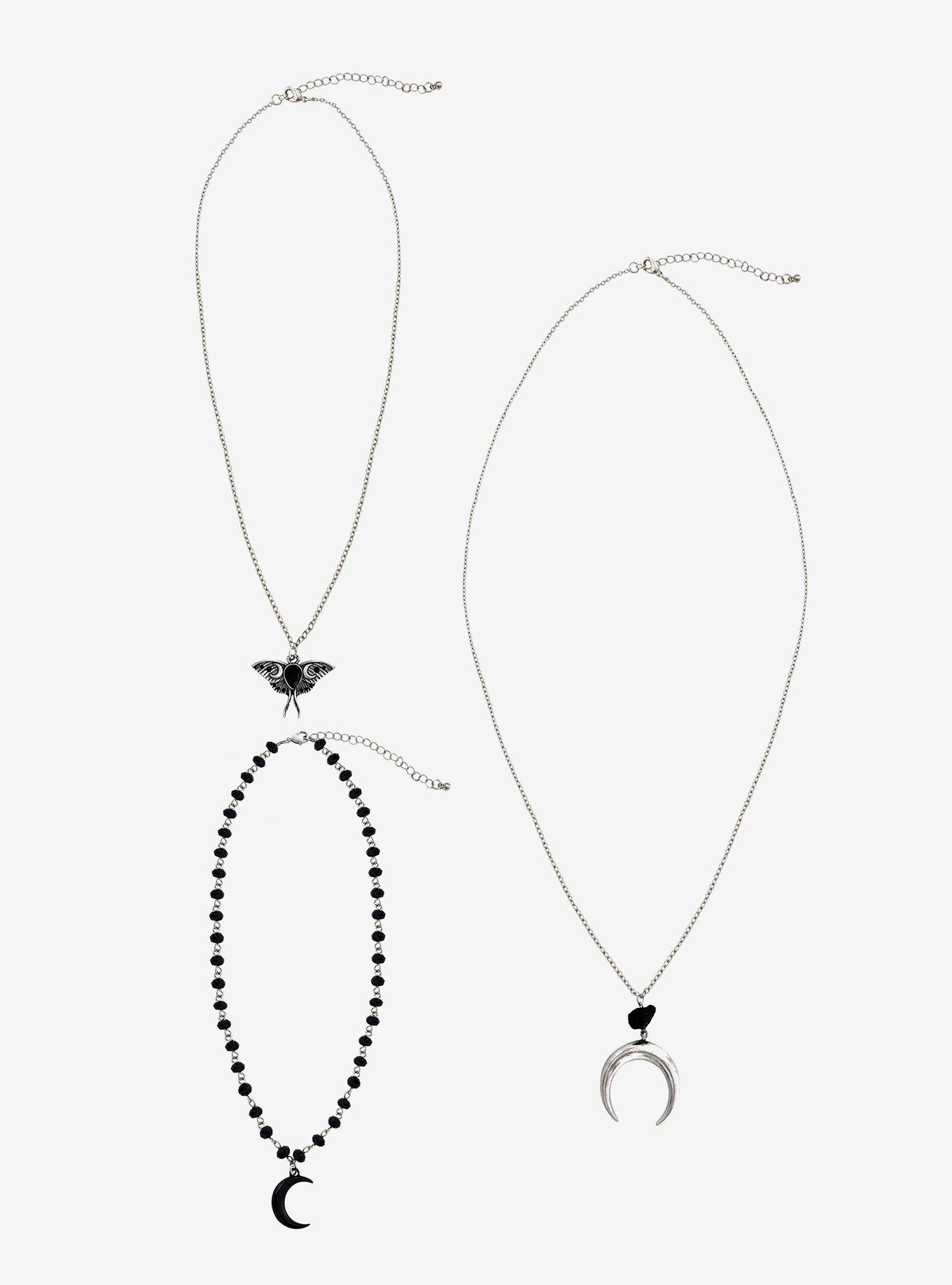 Cosmic Aura Lunar Moth Necklace Set, , hi-res