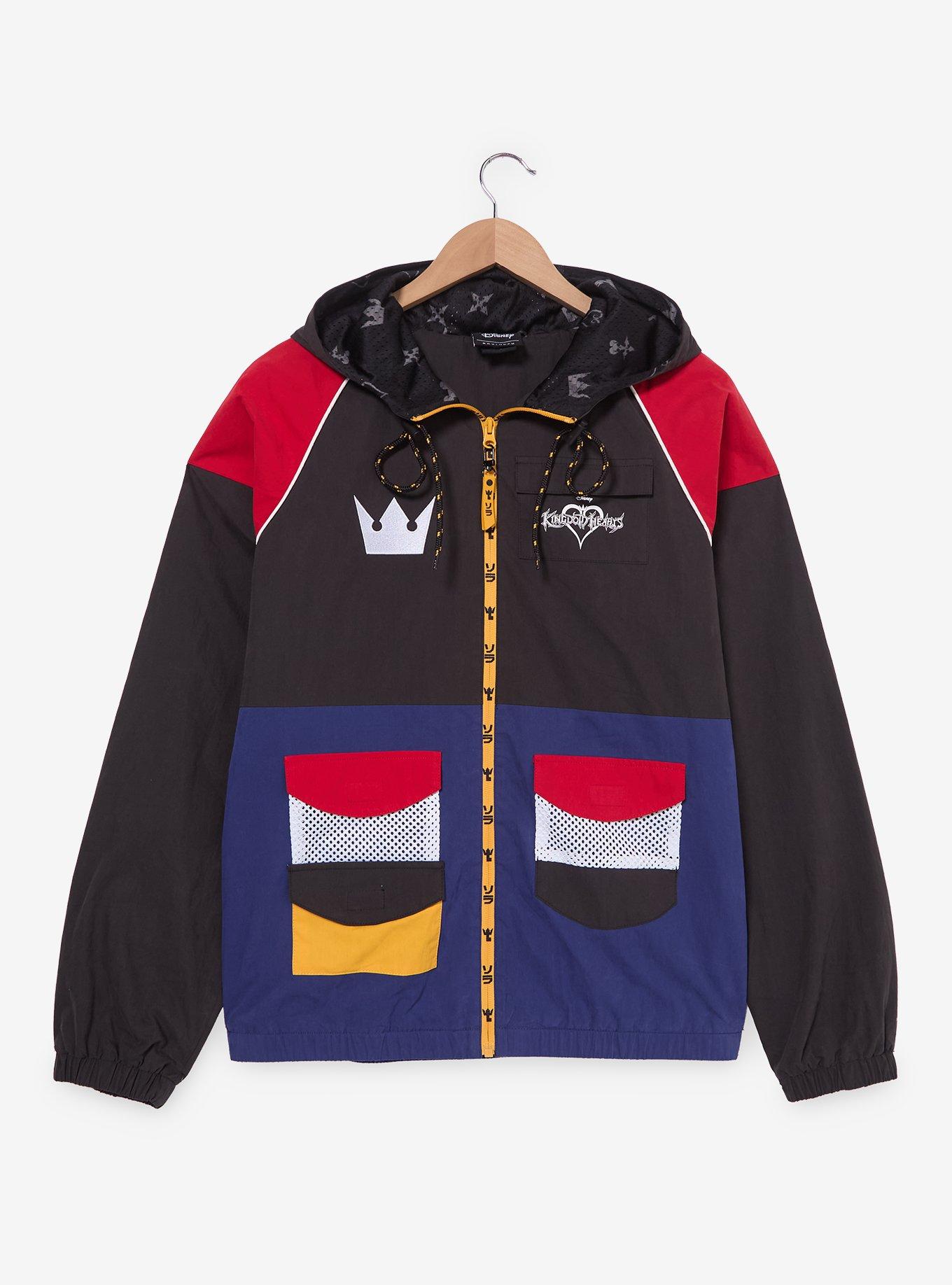 Disney Kingdom Hearts Keyblade Colorblock Windbreaker - BoxLunch Exclusive, , hi-res