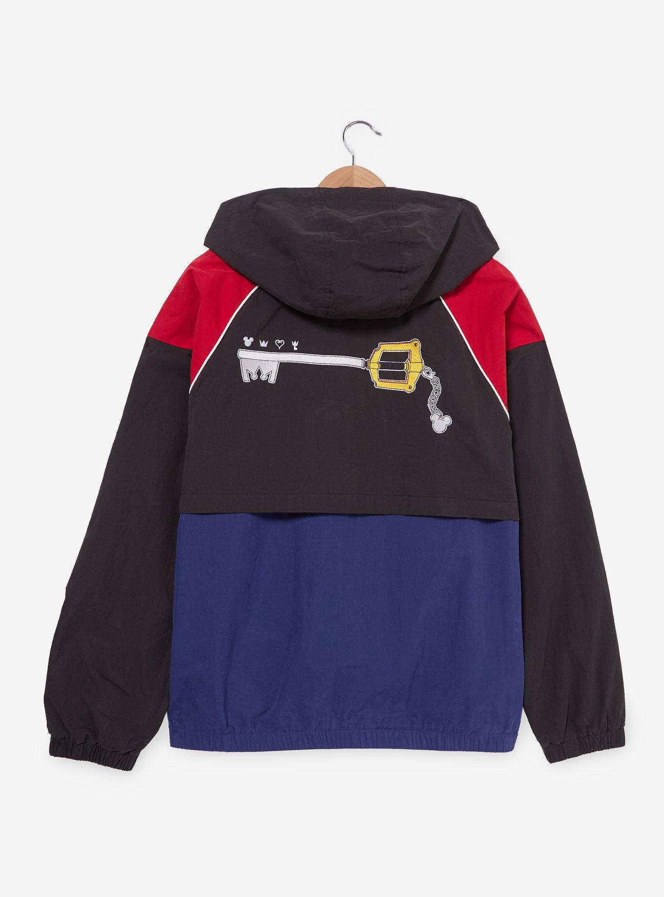 Disney Kingdom Hearts Keyblade Colorblock Windbreaker - BoxLunch Exclusive, BLACK, alternate - view 3
