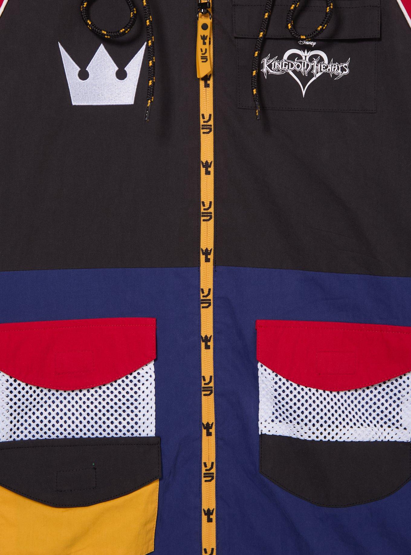 Disney Kingdom Hearts Keyblade Colorblock Windbreaker - BoxLunch Exclusive, BLACK, alternate - view 4