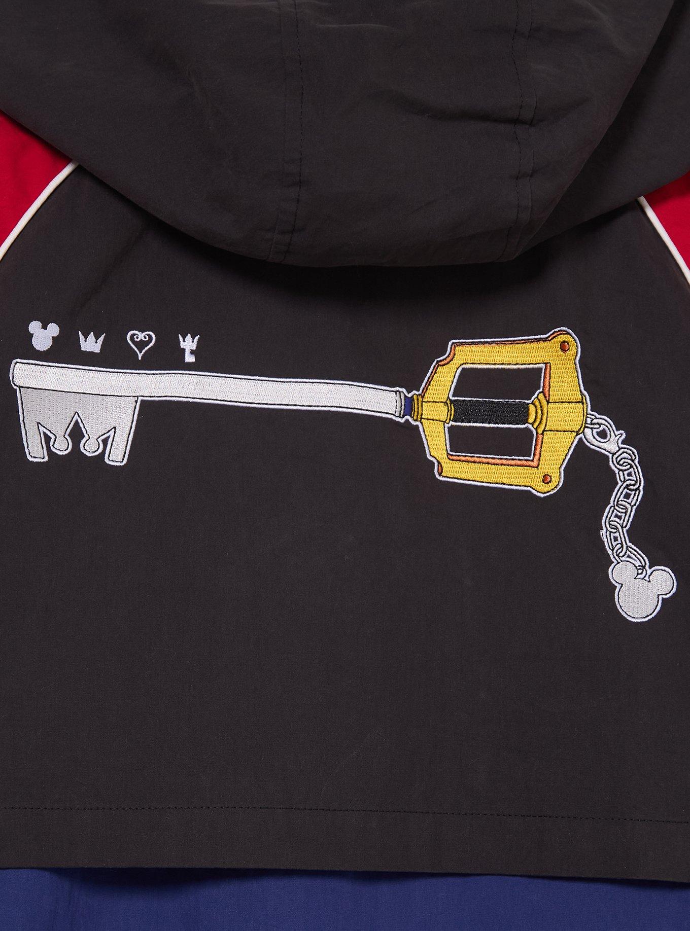 Disney Kingdom Hearts Keyblade Colorblock Windbreaker - BoxLunch Exclusive, BLACK, alternate - view 6