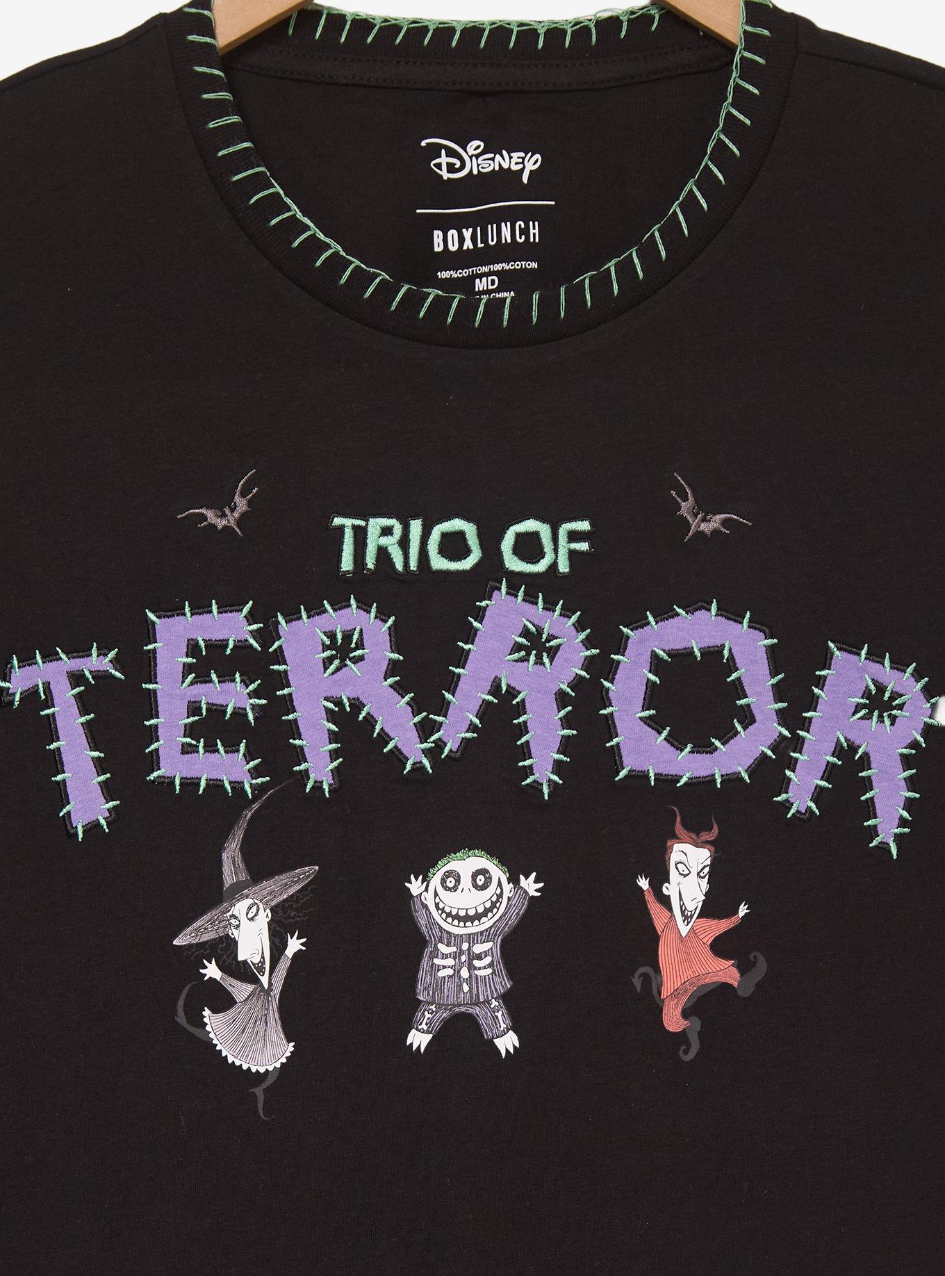 Disney The Nightmare Before Christmas Trio of Terror Embroidered Women's Plus Size T-Shirt - BoxLunch Exclusive, , hi-res