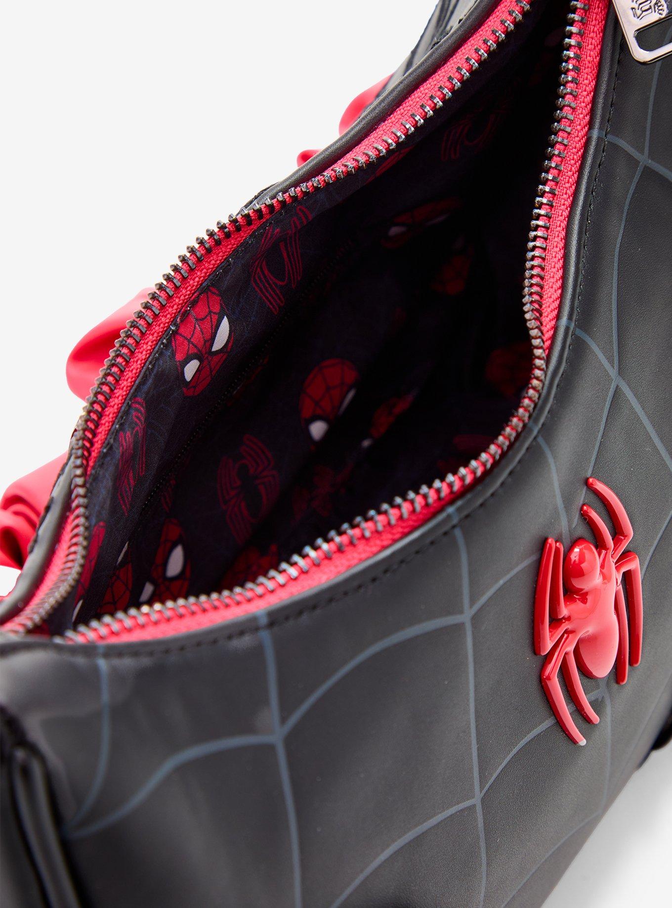 Loungefly Marvel Spider-Man Web Shoulder Bag, , alternate - view 4