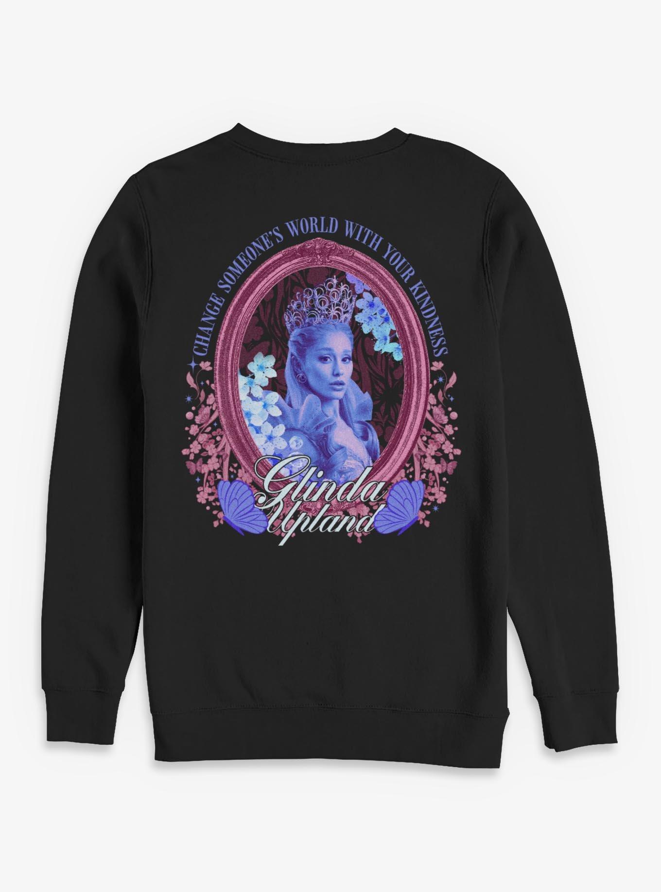 Wicked: For Good Glinda Be Kind Sweatshirt Hot Topic Exclusive, BLACK, alternate