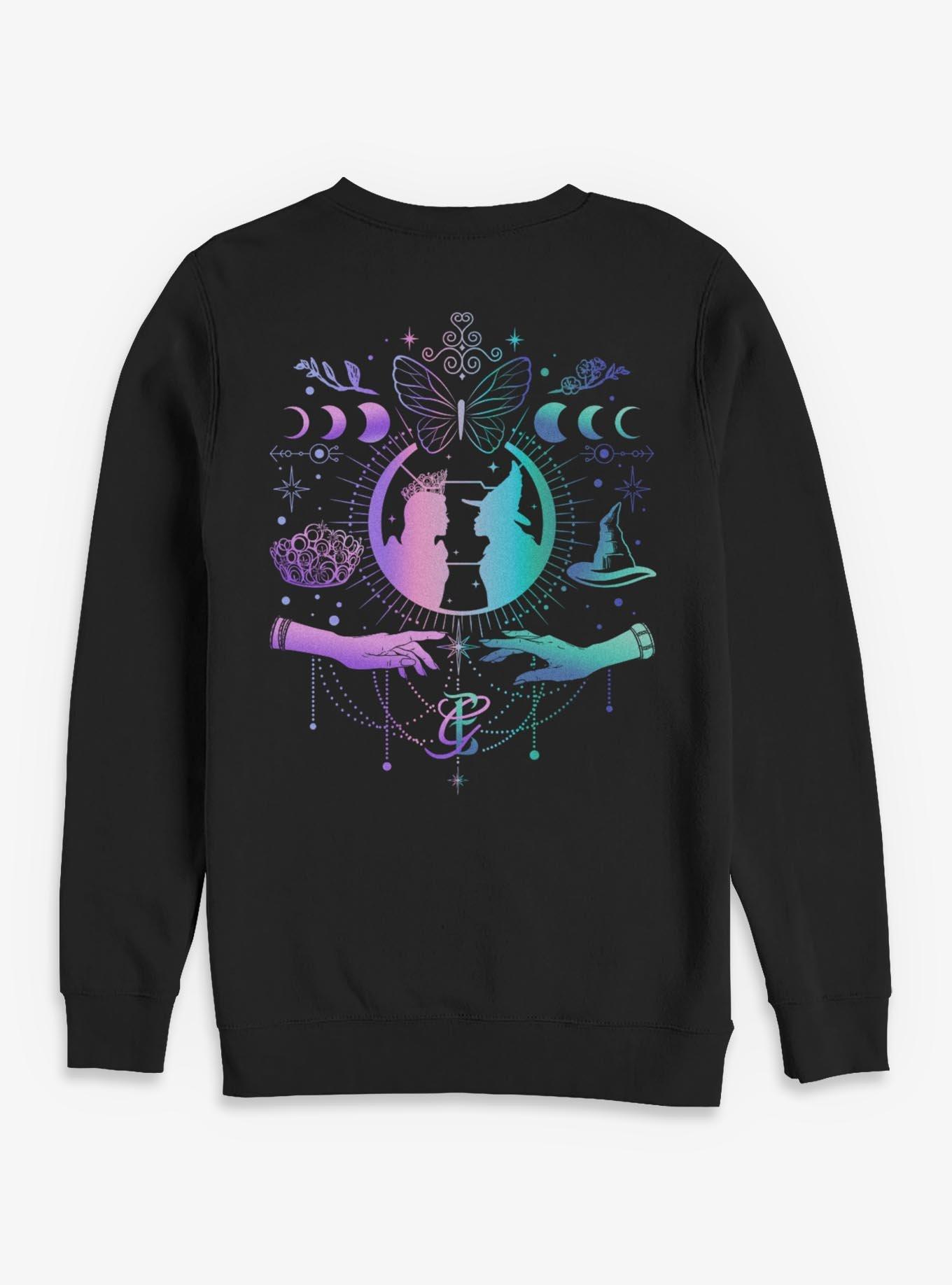 Wicked: For Good Because I Knew You Glinda & Elphaba Moon & Stars Sweatshirt Hot Topic Exclusive, , hi-res