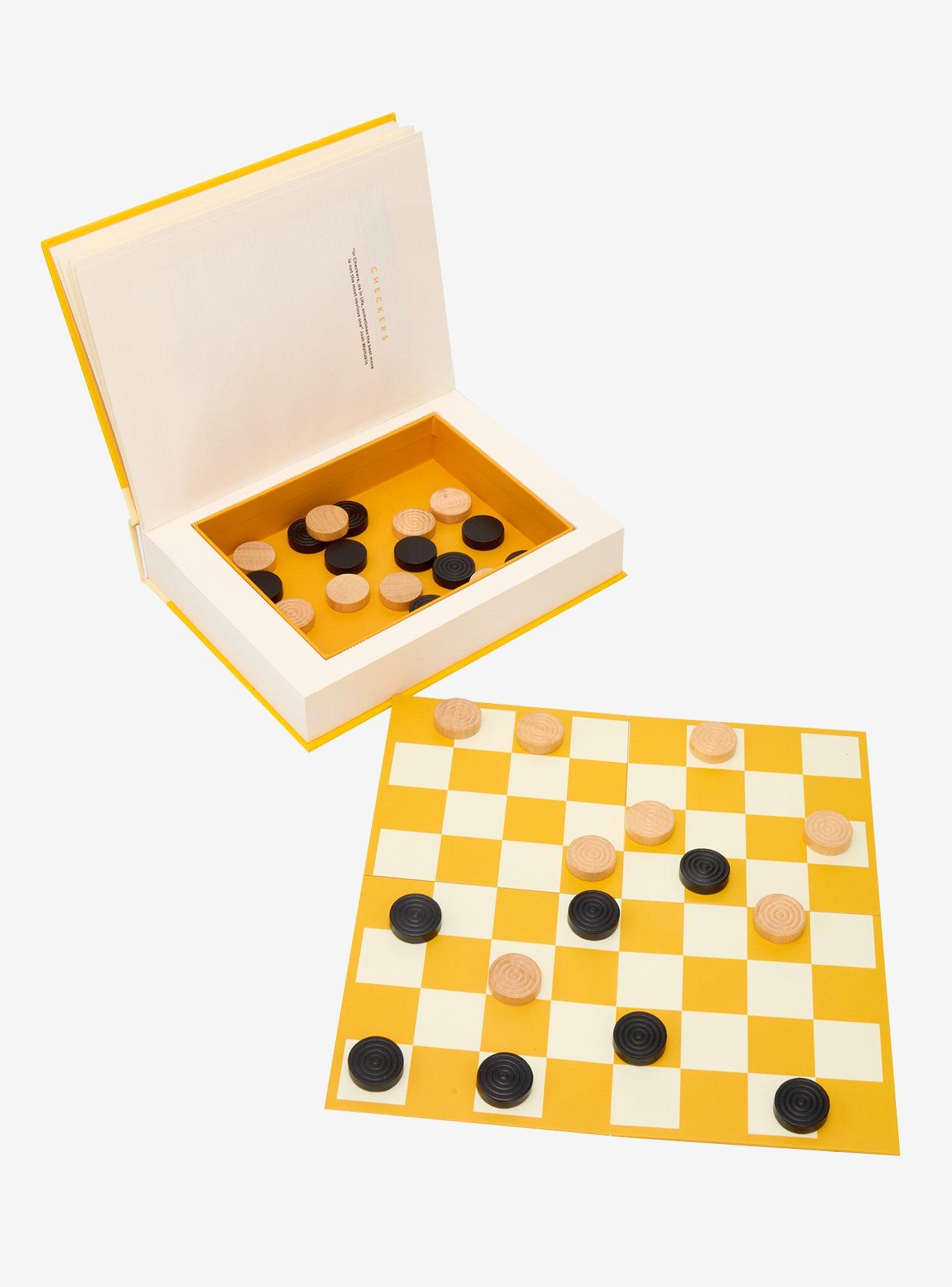 Checkers Game In A Book, , hi-res