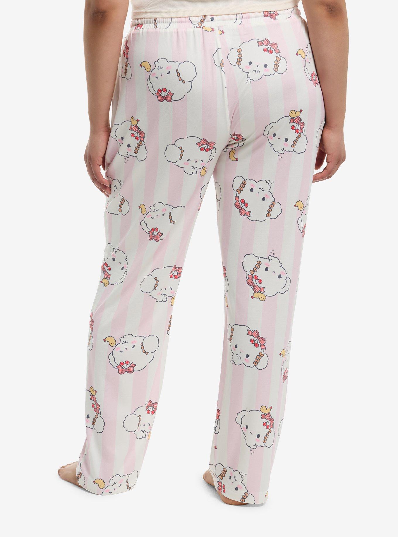 Cogimyun Stripe Pajama Pants Plus Size, , hi-res