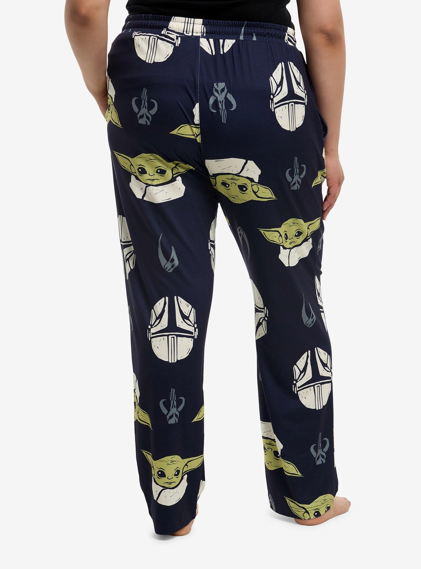 Star Wars The Mandalorian Grogu & Din Djarin Pajama Pants Plus Size, , hi-res