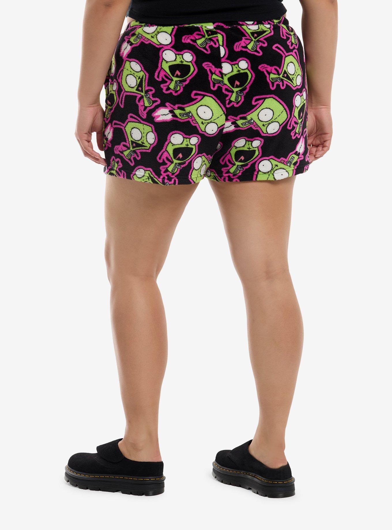 Invader Zim GIR Plush Girls Lounge Shorts Plus Size, , hi-res