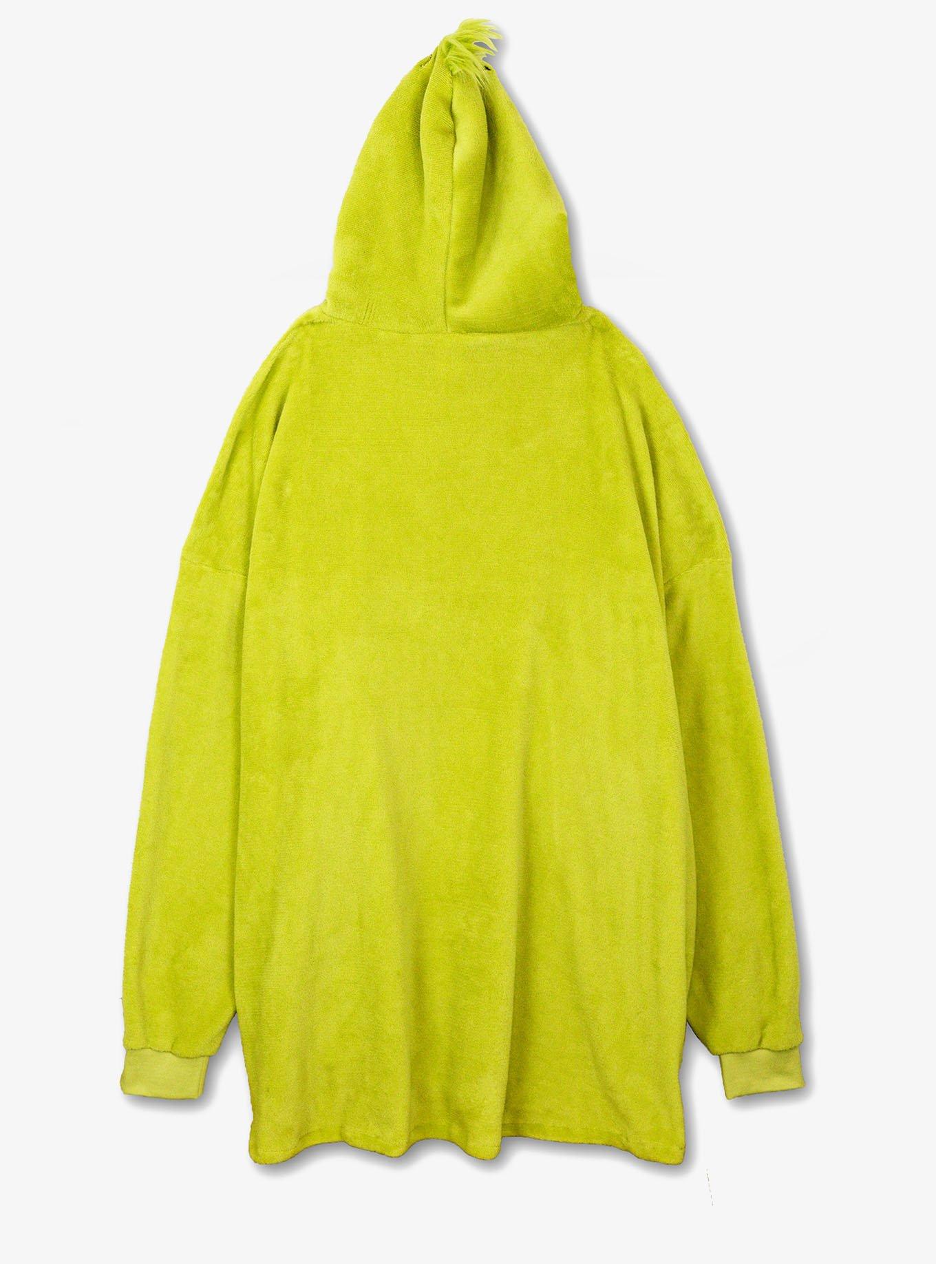 Dr. Seuss How The Grinch Stole Christmas Grinch Face Oversized Pullover Hoodie, , hi-res