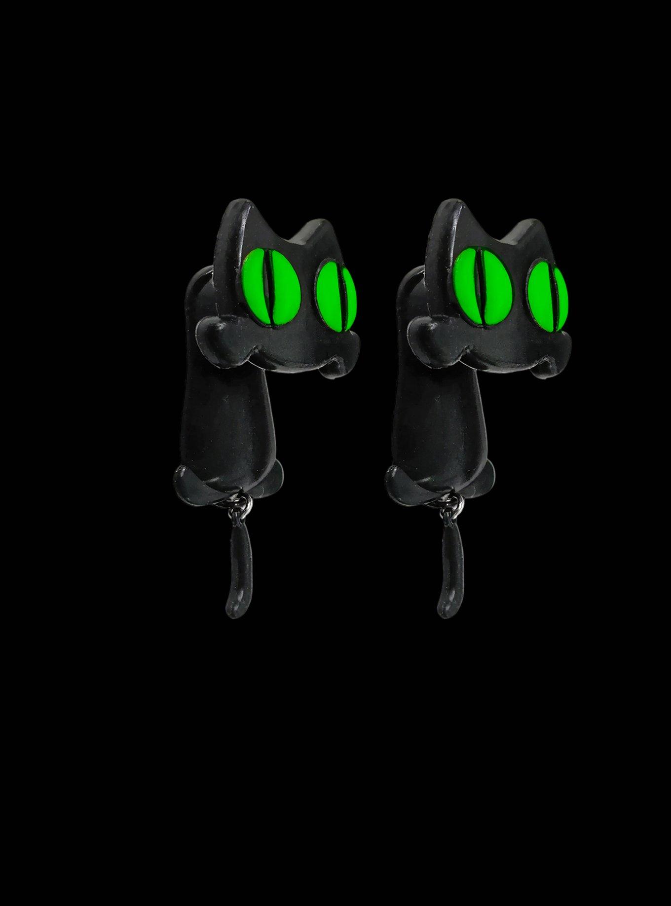 Silicone Black Cat Glow-In-The-Dark Front/Back Plug 2 Pack, MULTI, alternate