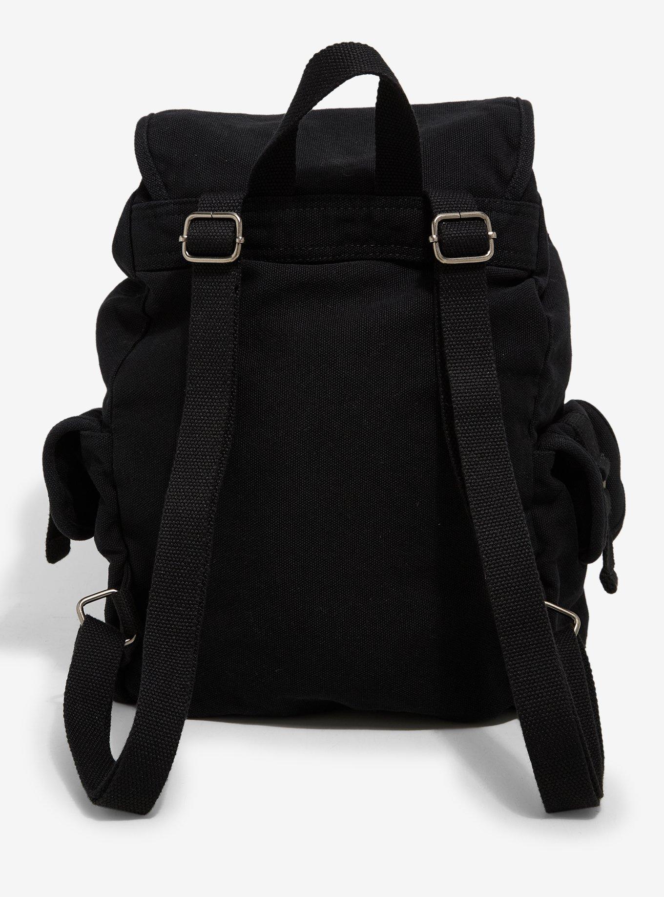 Skeleton Butterfly Patch Slouch Mini Backpack, , alternate