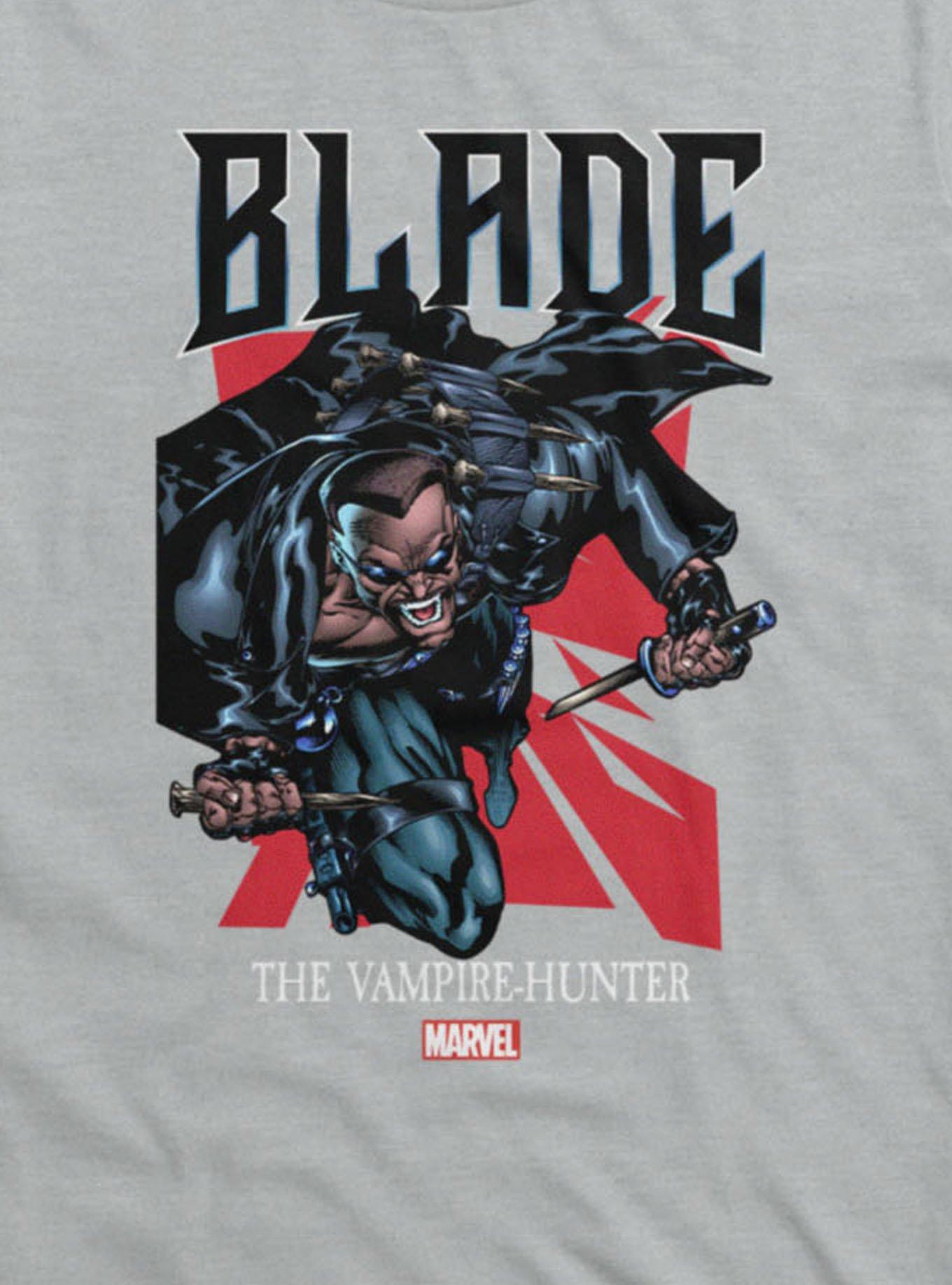 Marvel Comics Retro Blade Vampire Hunter Attack T-Shirt Hot Topic Exclusive, , hi-res