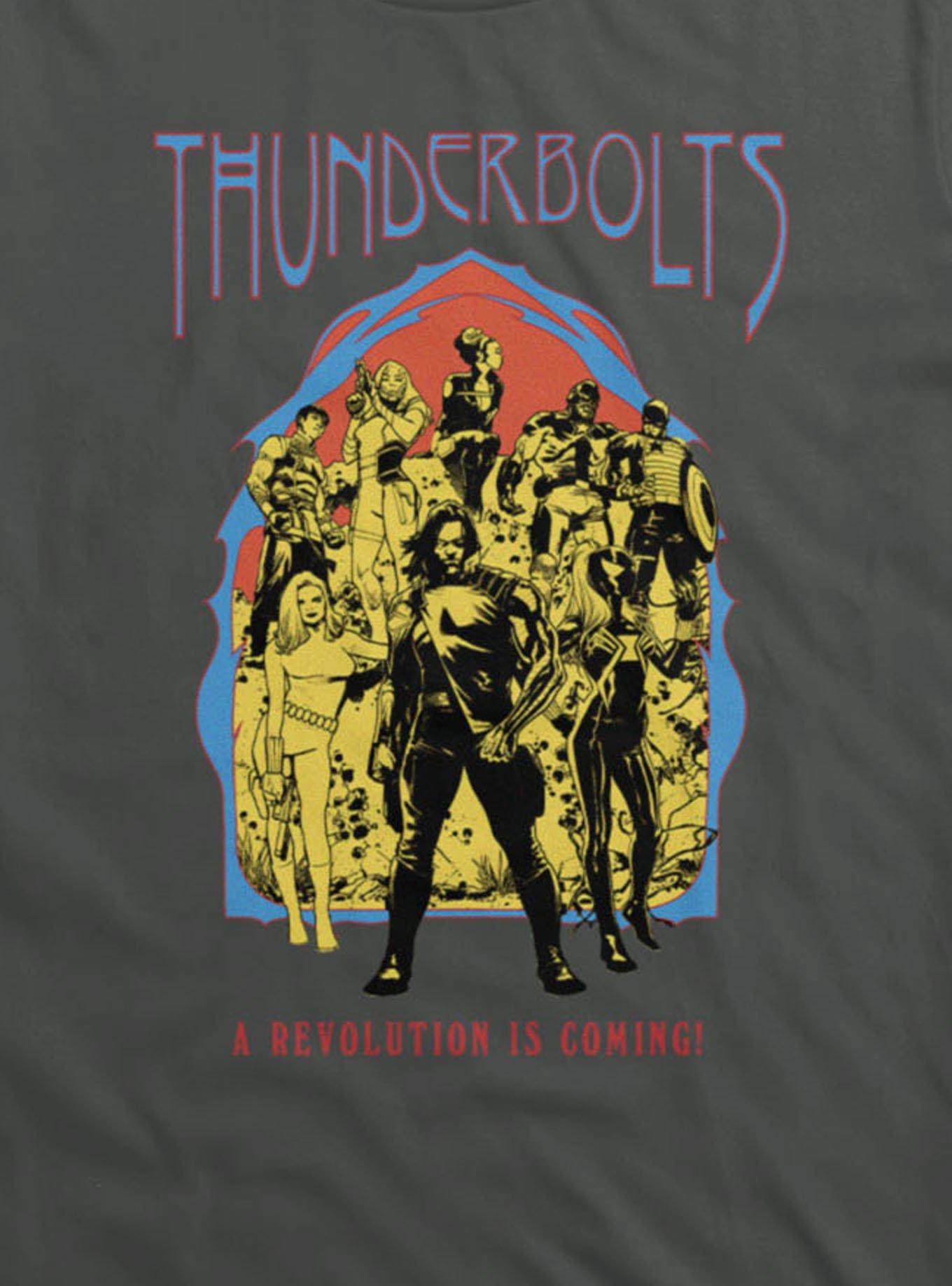 Marvel Retro Thunderbolts* Comic Revolution Is Coming T-Shirt Hot Topic Exclusive, , hi-res