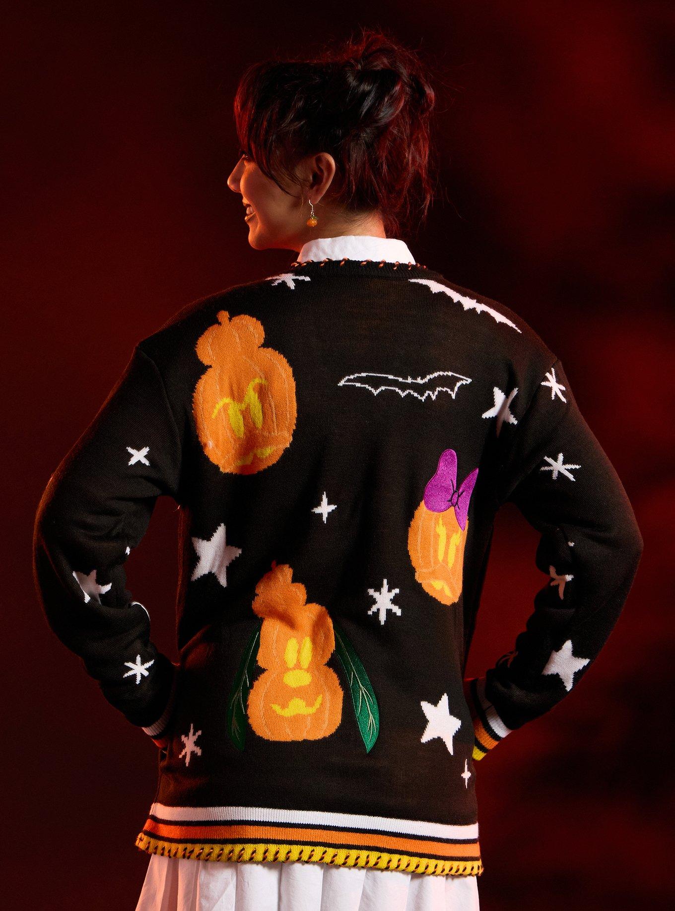 Her Universe Disney Halloween Light-Up Pumpkin Girls Cardigan, , hi-res