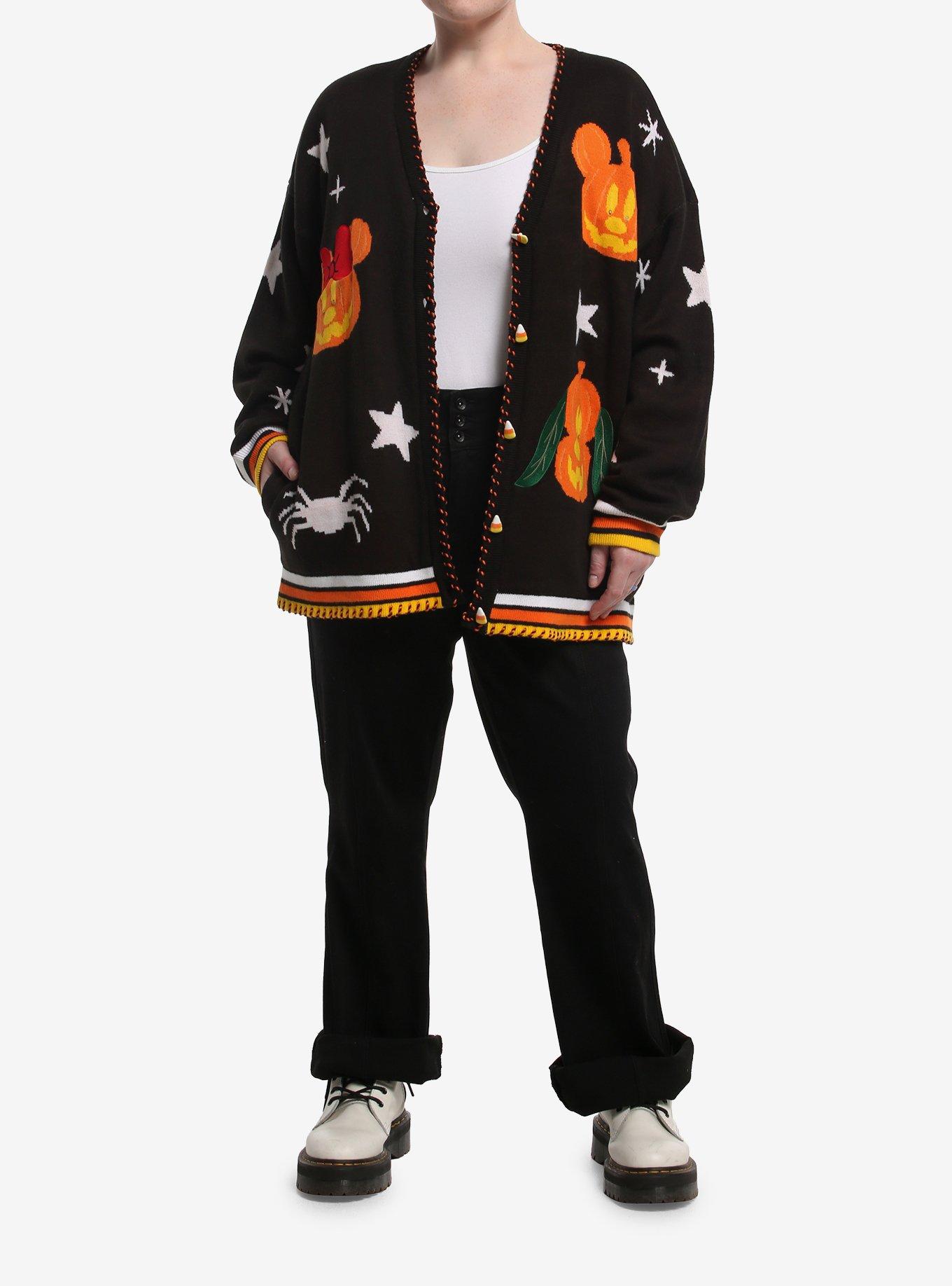 Her Universe Disney Halloween Light-Up Pumpkin Girls Cardigan Plus Size, , hi-res