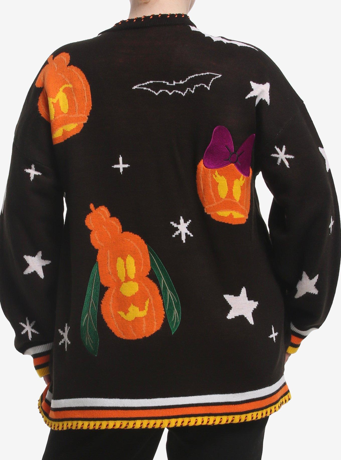 Her Universe Disney Halloween Light-Up Pumpkin Girls Cardigan Plus Size, MULTI, alternate - view 3