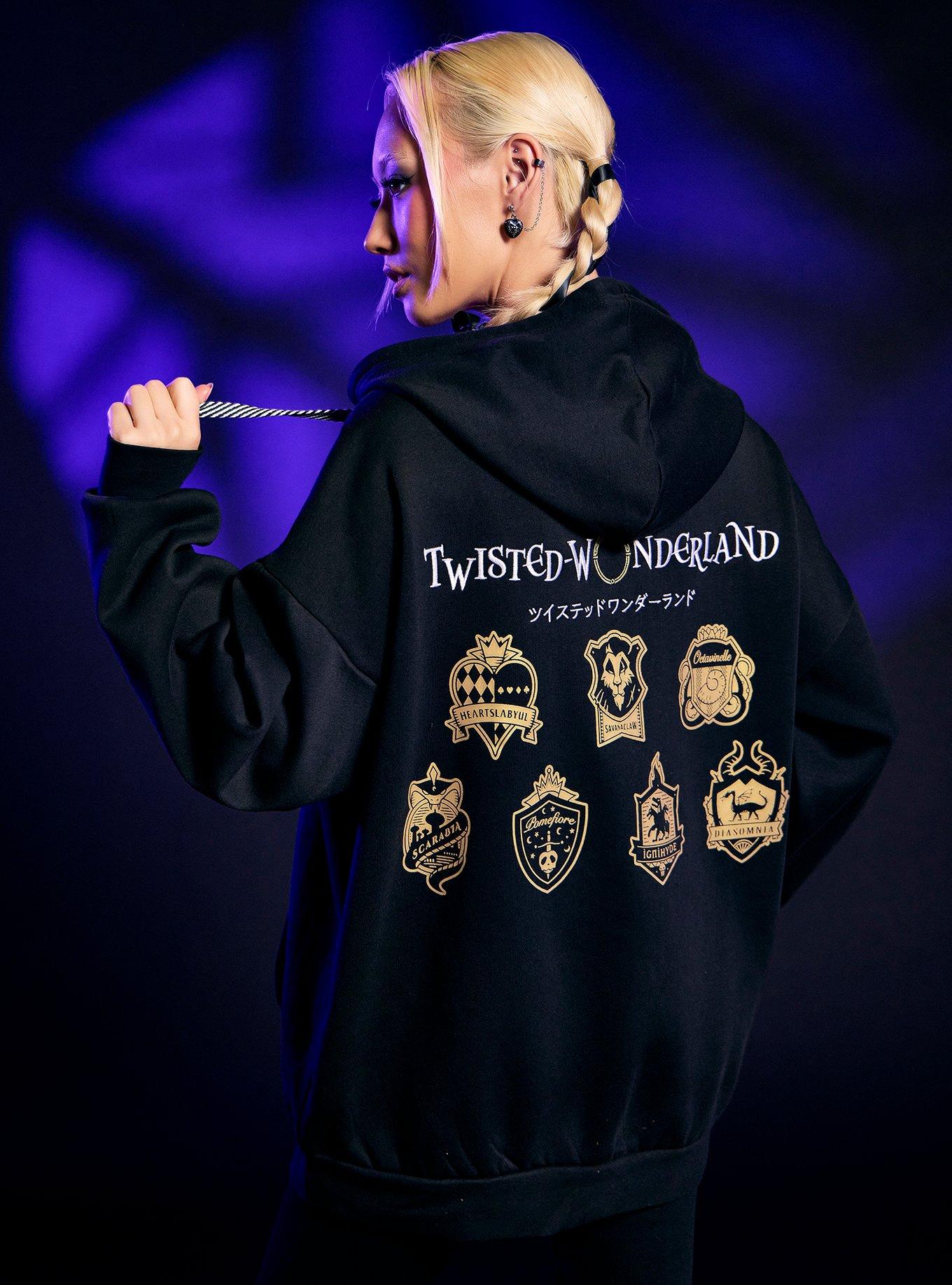 Disney Twisted-Wonderland Housewarden Coffins Girls Oversized Hoodie, MULTI, alternate - view 4